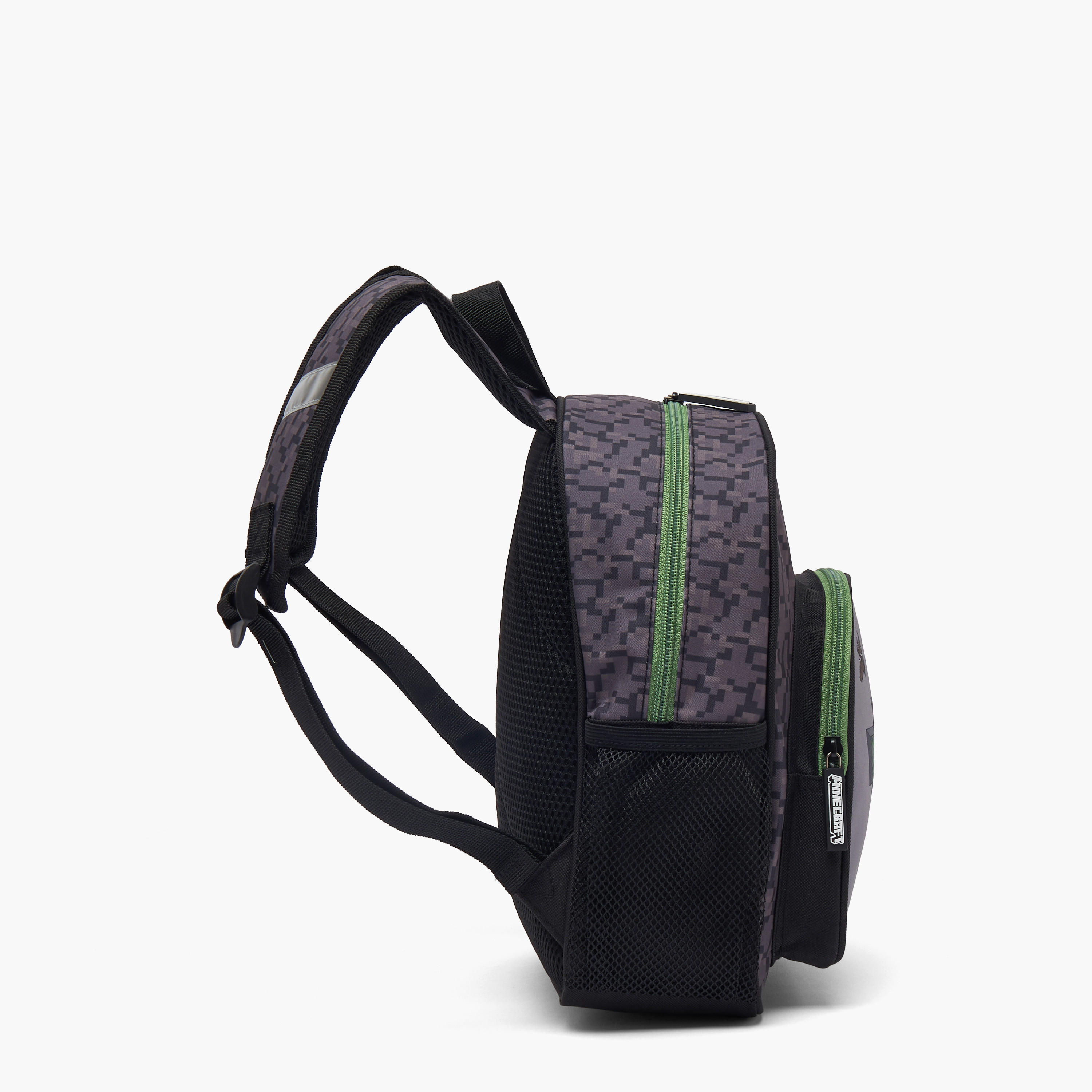 Minecraft Pixelated Print School Backpack for Boys 13 Years+ with Padded Shoulder Straps-boys-accessories-bagsandbackpacks-image-7