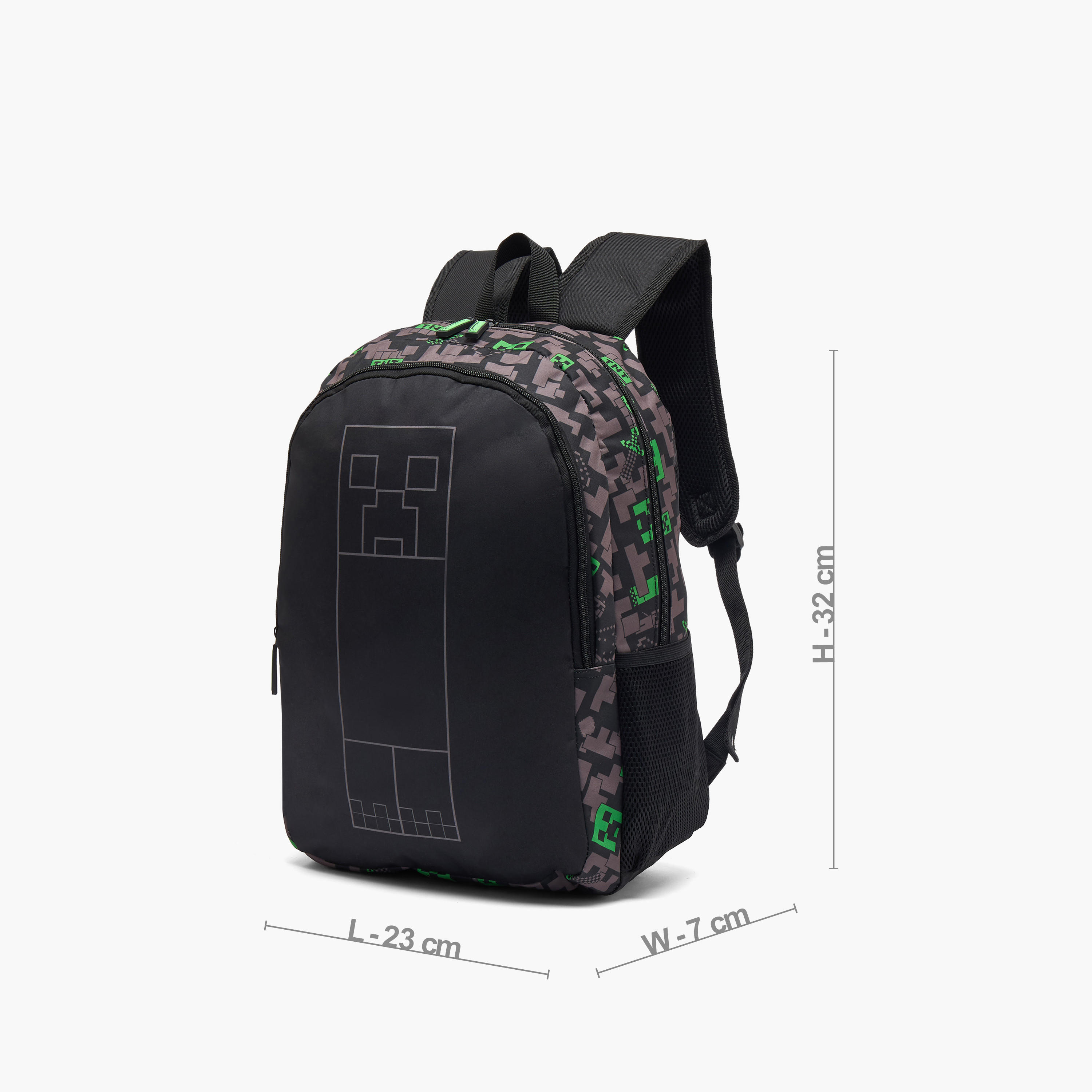 شنطة ظهر بطبعات للأولاد من 13 سنة فأكثر مع أحزمة كتف مبطنة من ماينكرافت-boys-accessories-bagsandbackpacks-image-6