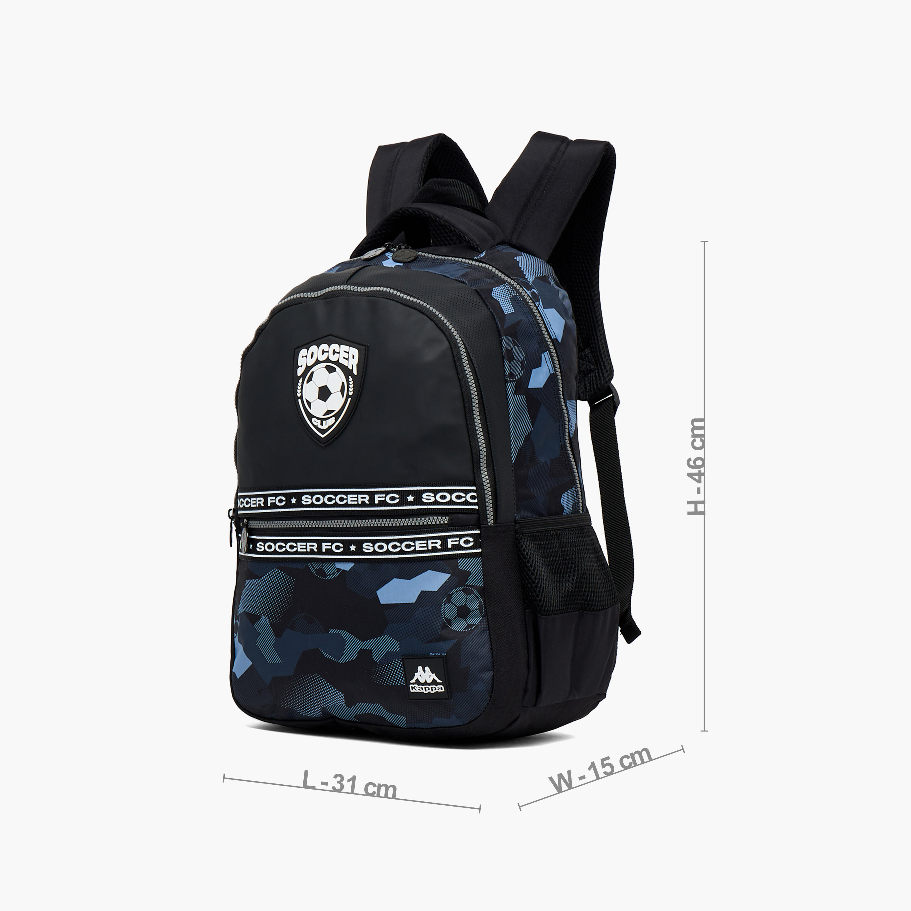 Kappa Printed Backpack for Kids 13+ Years with Cushioned Straps-boys-accessories-bagsandbackpacks-image-6