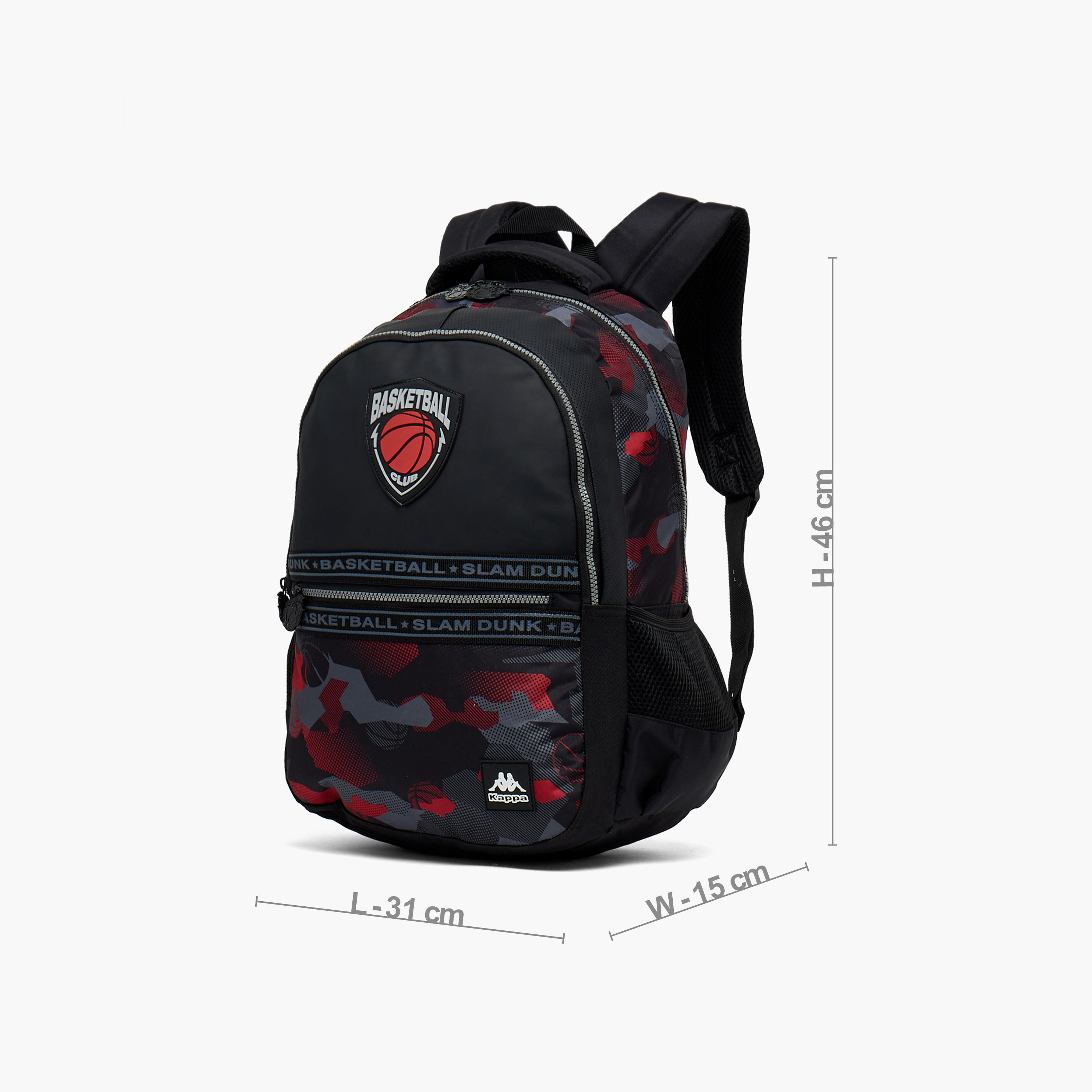 Kappa Printed Backpack for Kids 13+ Years with Cushioned Straps-boys-accessories-bagsandbackpacks-image-6