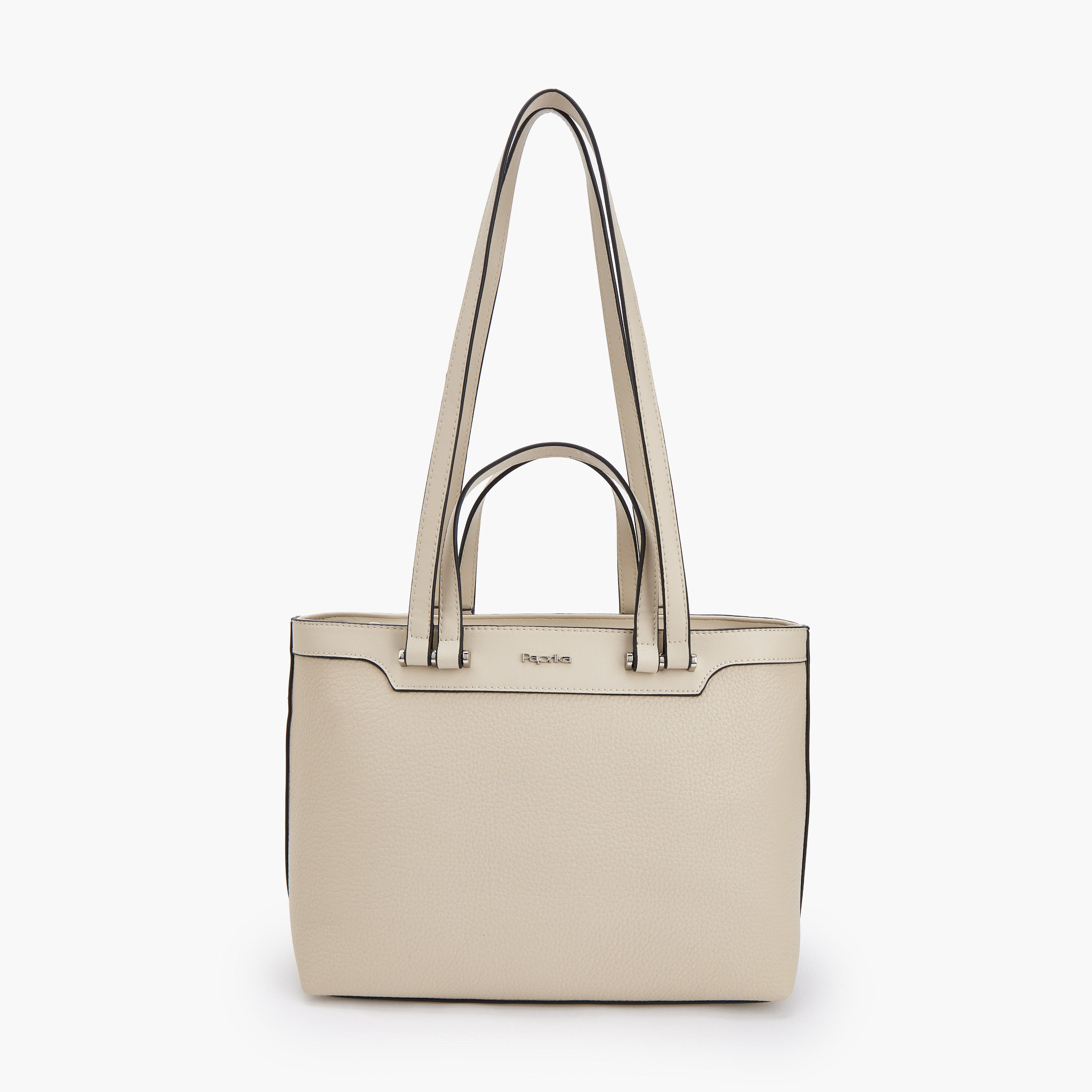 شنطة توتي بملمس بارز ومقبض مزدوج من بابريكا-women-bagsandwallets-handbags-image-1