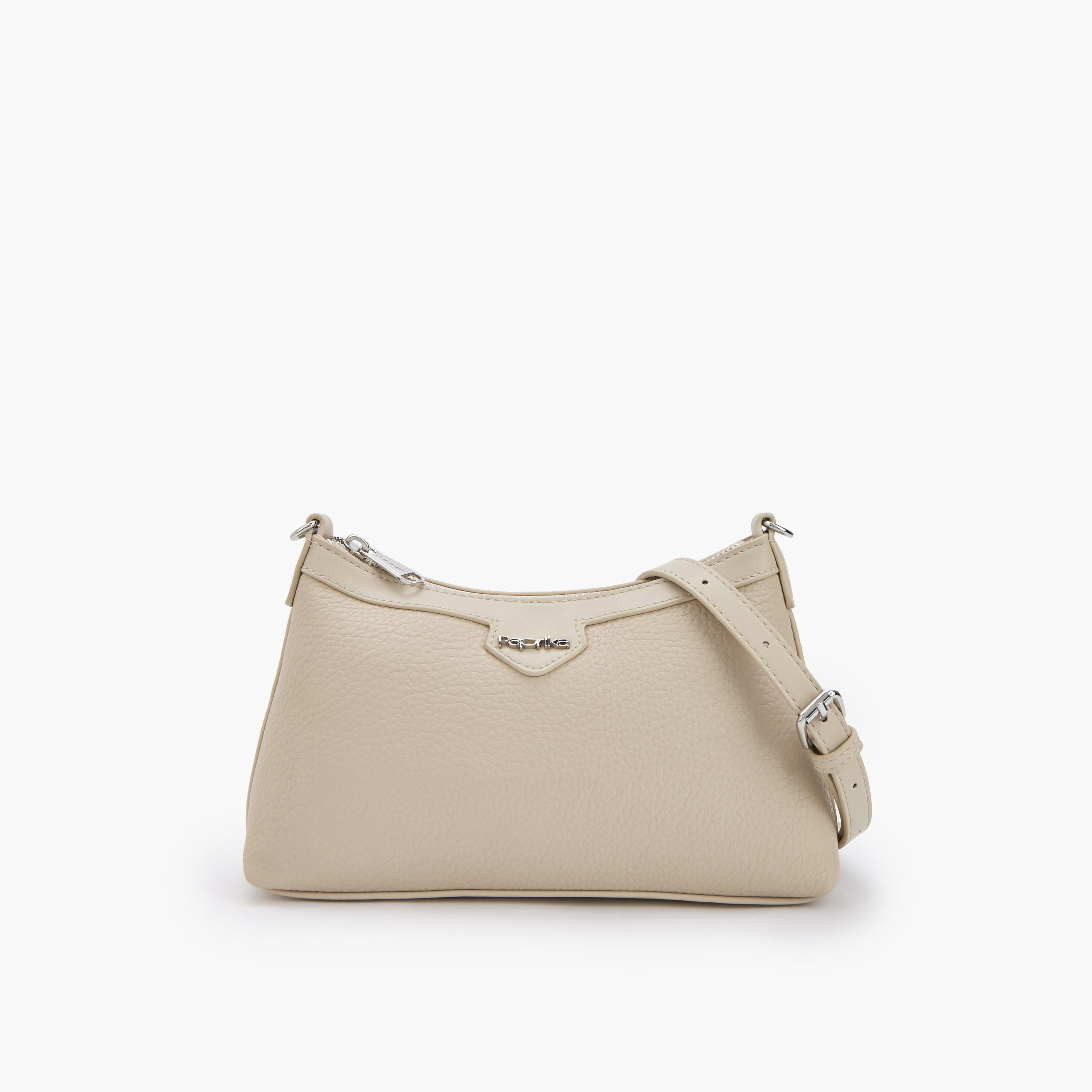 Paprika Textured Crossbody Bag with Detachable Strap-women-bagsandwallets-handbags-image-1
