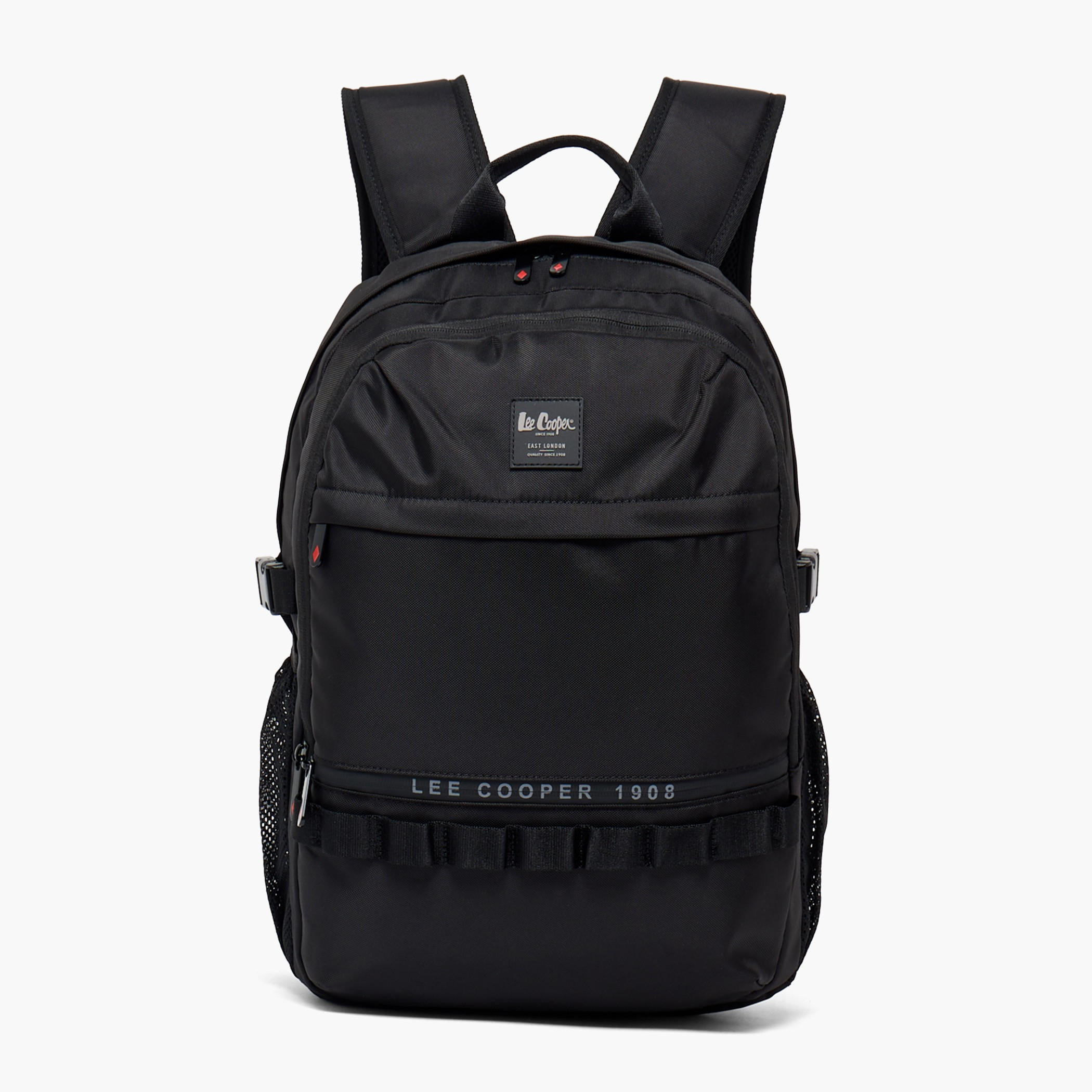 Lee Cooper Logo Print Backpack for Kids 13+ Years with Padded Laptop Sleeve-boys-accessories-bagsandbackpacks-image-1