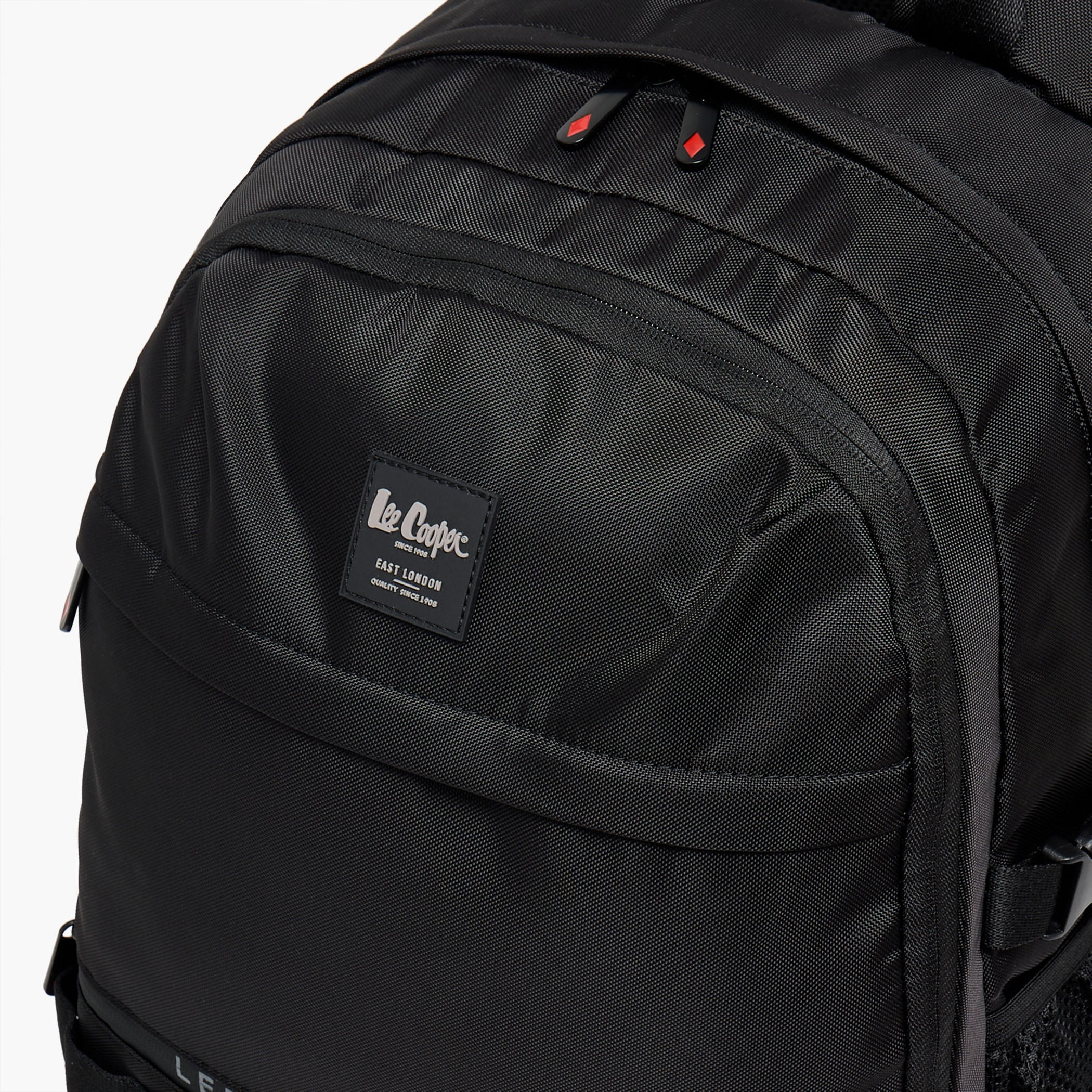 Lee Cooper Logo Print Backpack for Kids 13+ Years with Padded Laptop Sleeve-boys-accessories-bagsandbackpacks-image-3