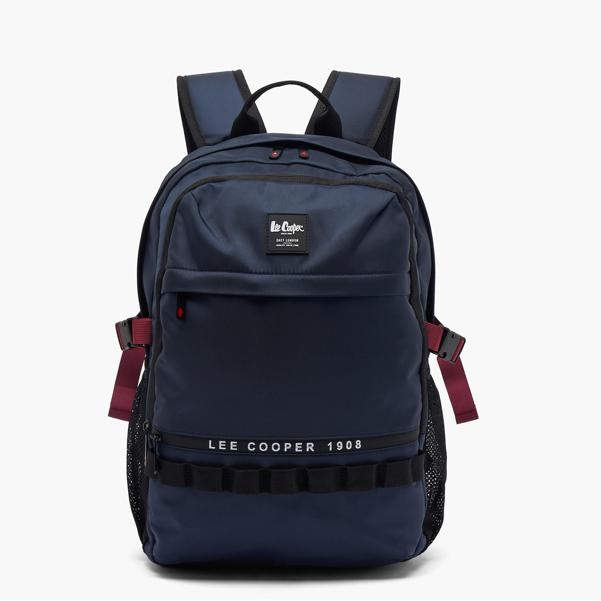 Lee Cooper Logo Print Backpack for Kids 13+ Years with Padded Laptop Sleeve-boys-accessories-bagsandbackpacks-image-1