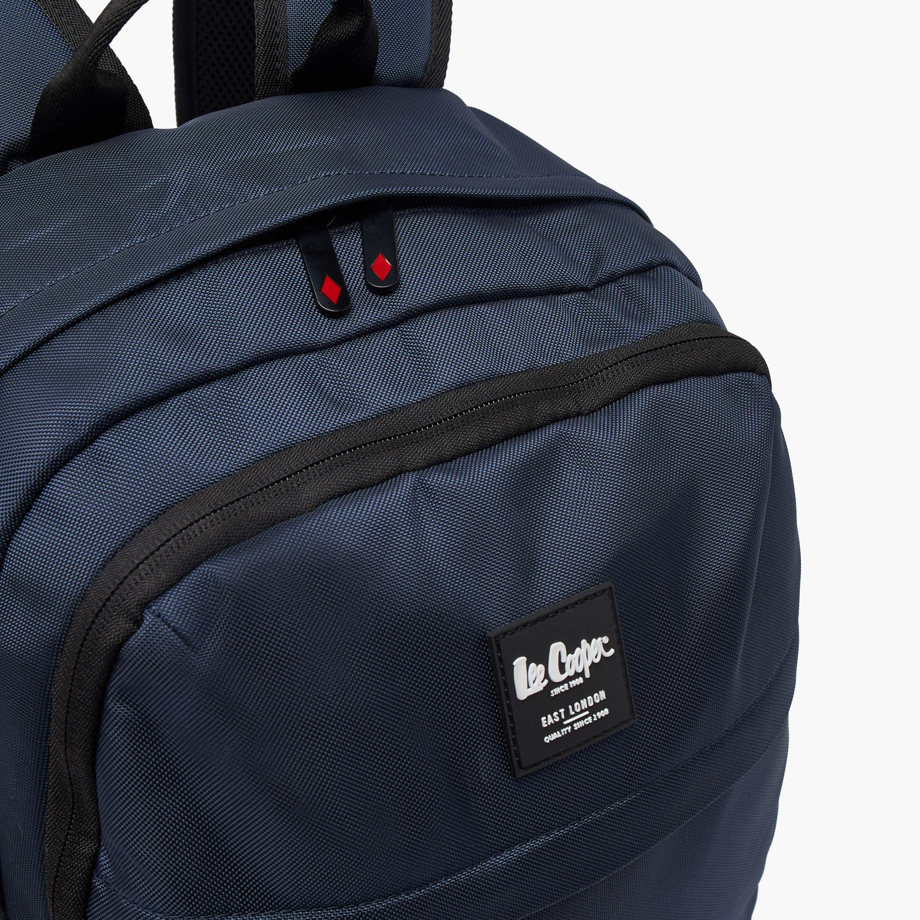 Lee Cooper Logo Print Backpack for Kids 13+ Years with Padded Laptop Sleeve-boys-accessories-bagsandbackpacks-image-3