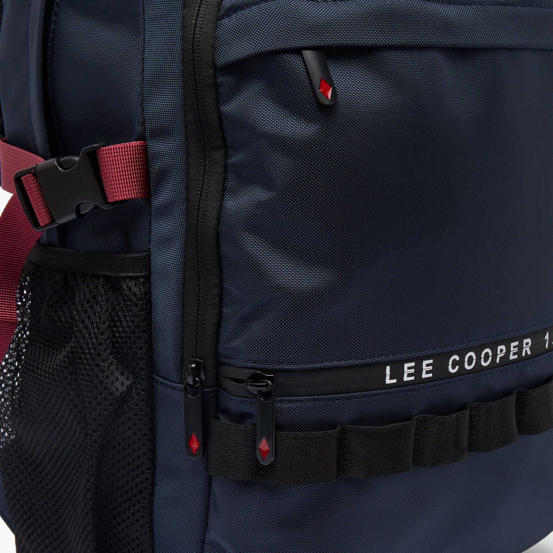 Lee Cooper Logo Print Backpack for Kids 13+ Years with Padded Laptop Sleeve-boys-accessories-bagsandbackpacks-image-4