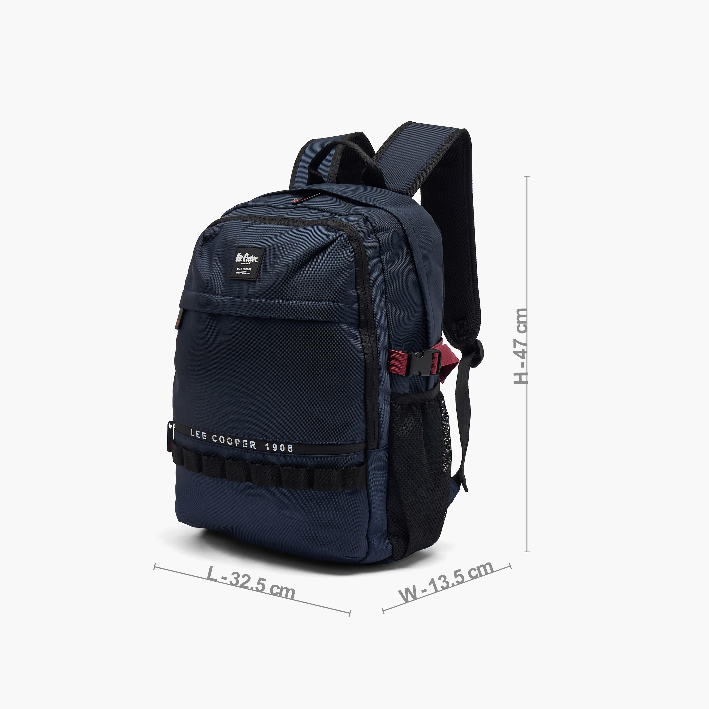 Lee Cooper Logo Print Backpack for Kids 13+ Years with Padded Laptop Sleeve-boys-accessories-bagsandbackpacks-image-6