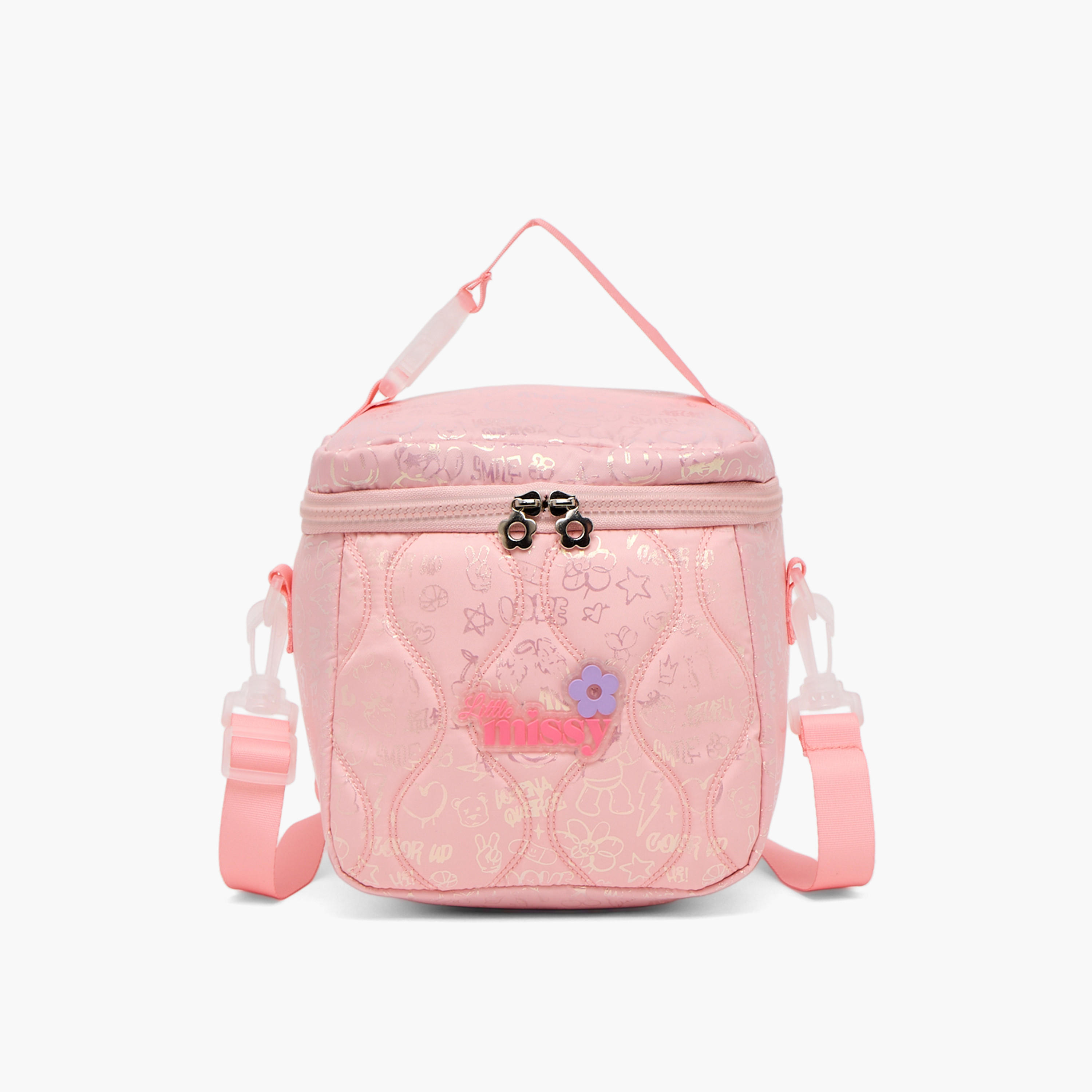 Little Missy Quilted Lunch Bag for Girls 13 Years+ with Detachable Strap-school-lunchessentials-lunchbags-image-1