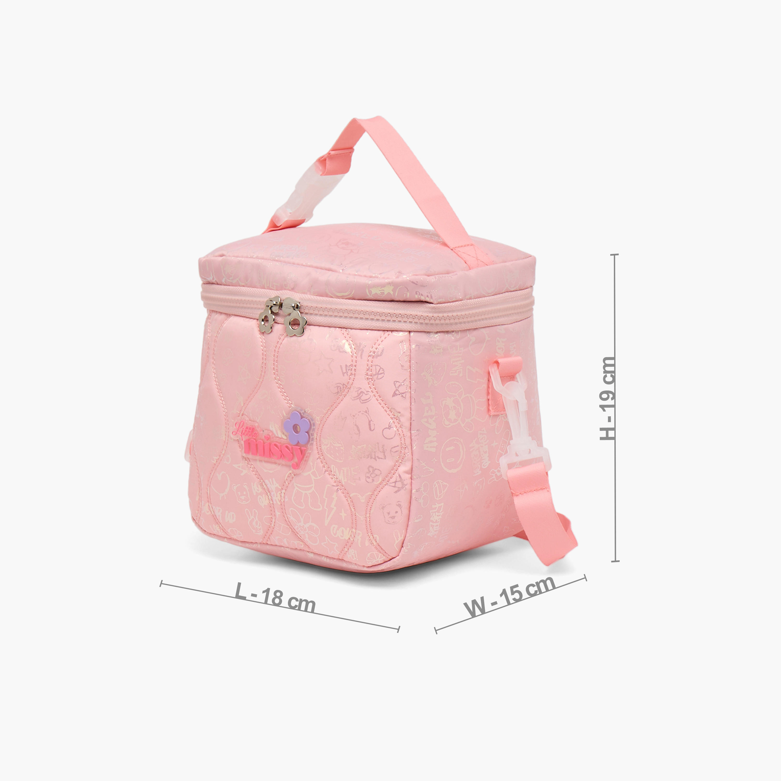 Little Missy Quilted Lunch Bag for Girls 13 Years+ with Detachable Strap-school-lunchessentials-lunchbags-image-9