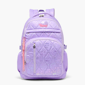 شنطة ظهر بطبعات وبجيب مبطن للابتوب للبنات بعمر 13 سنة فما فوق من ليتل ميسي-school-bagsandbackpacks-image-1