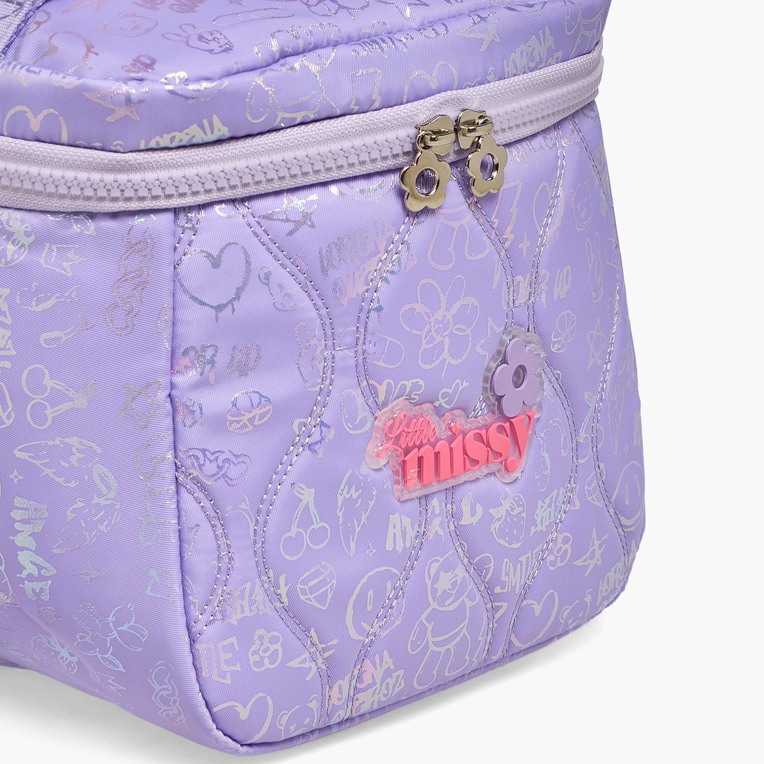 Little Missy Quilted Lunch Bag for Girls 13 Years+ with Detachable Strap-school-lunchessentials-lunchbags-image-3
