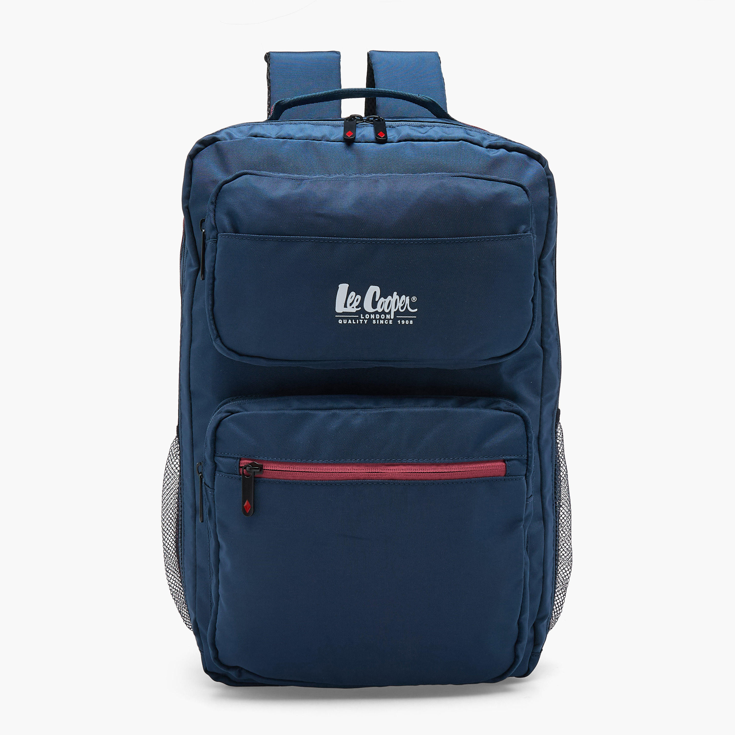 Lee Cooper Logo Print 3-Piece School Backpack for Kids 13+ Years with Lunch Bag and Pouch-school-bagsandbackpacks-backpacks-image-3