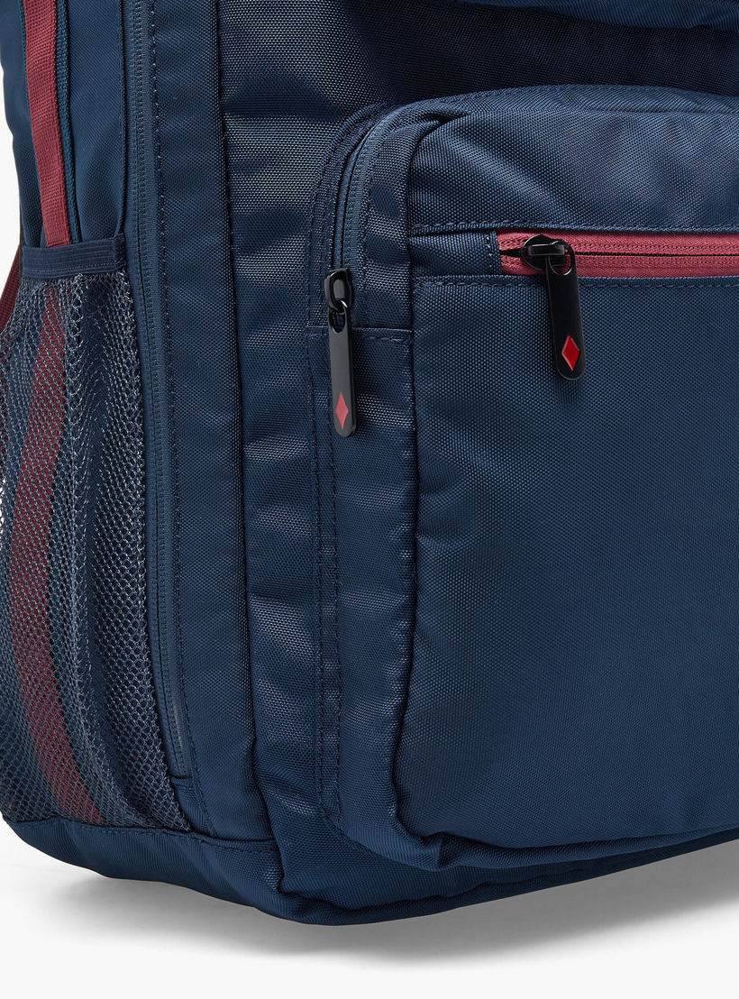 Lee Cooper Logo Print 3-Piece School Backpack for Kids 13+ Years with Lunch Bag and Pouch-school-bagsandbackpacks-backpacks-image-4