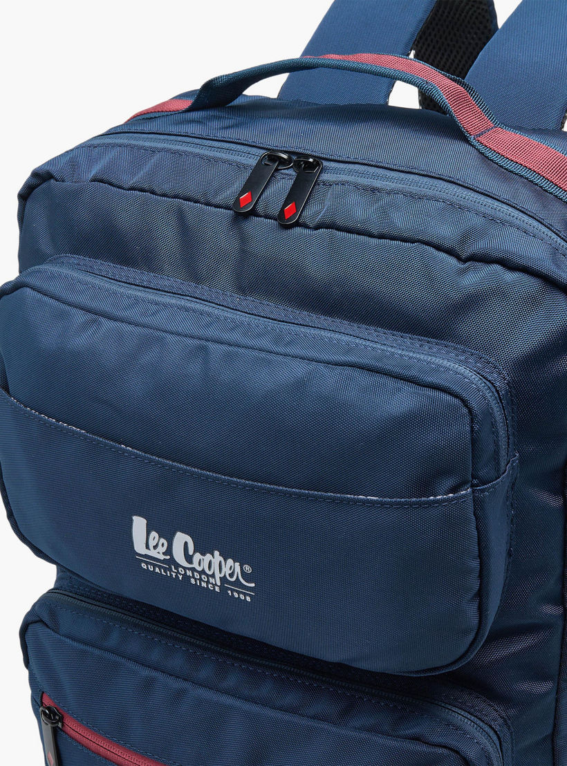 Lee Cooper Logo Print 3-Piece School Backpack for Kids 13+ Years with Lunch Bag and Pouch-school-bagsandbackpacks-backpacks-image-5