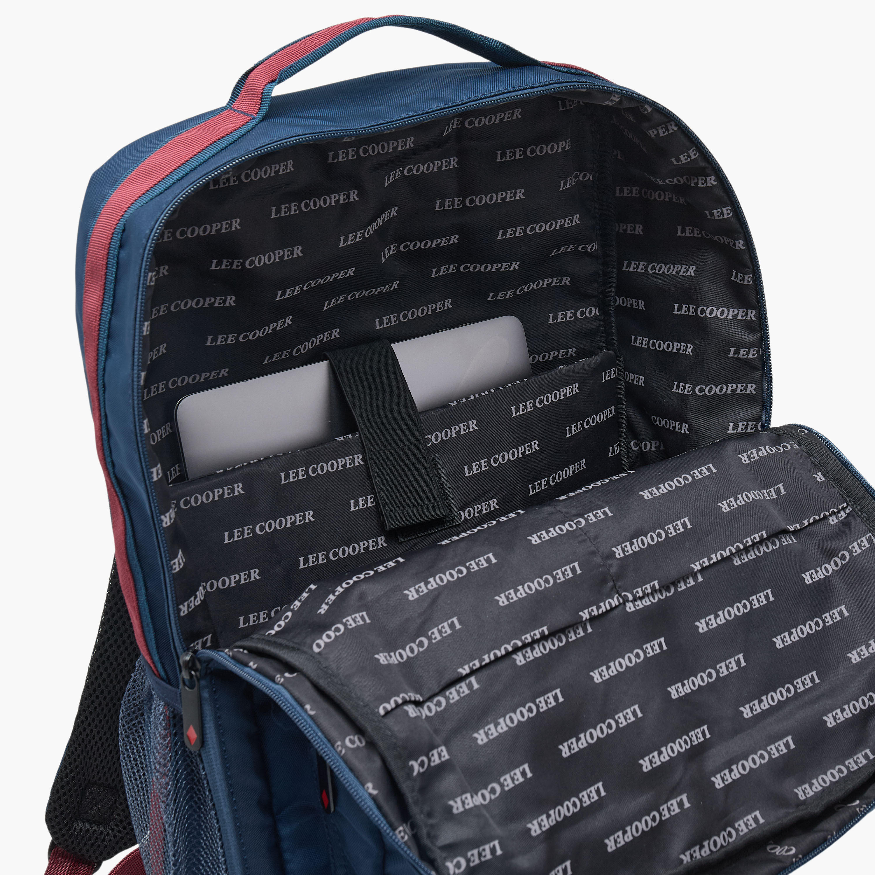 Lee Cooper Logo Print 3-Piece School Backpack for Kids 13+ Years with Lunch Bag and Pouch-school-bagsandbackpacks-backpacks-image-6