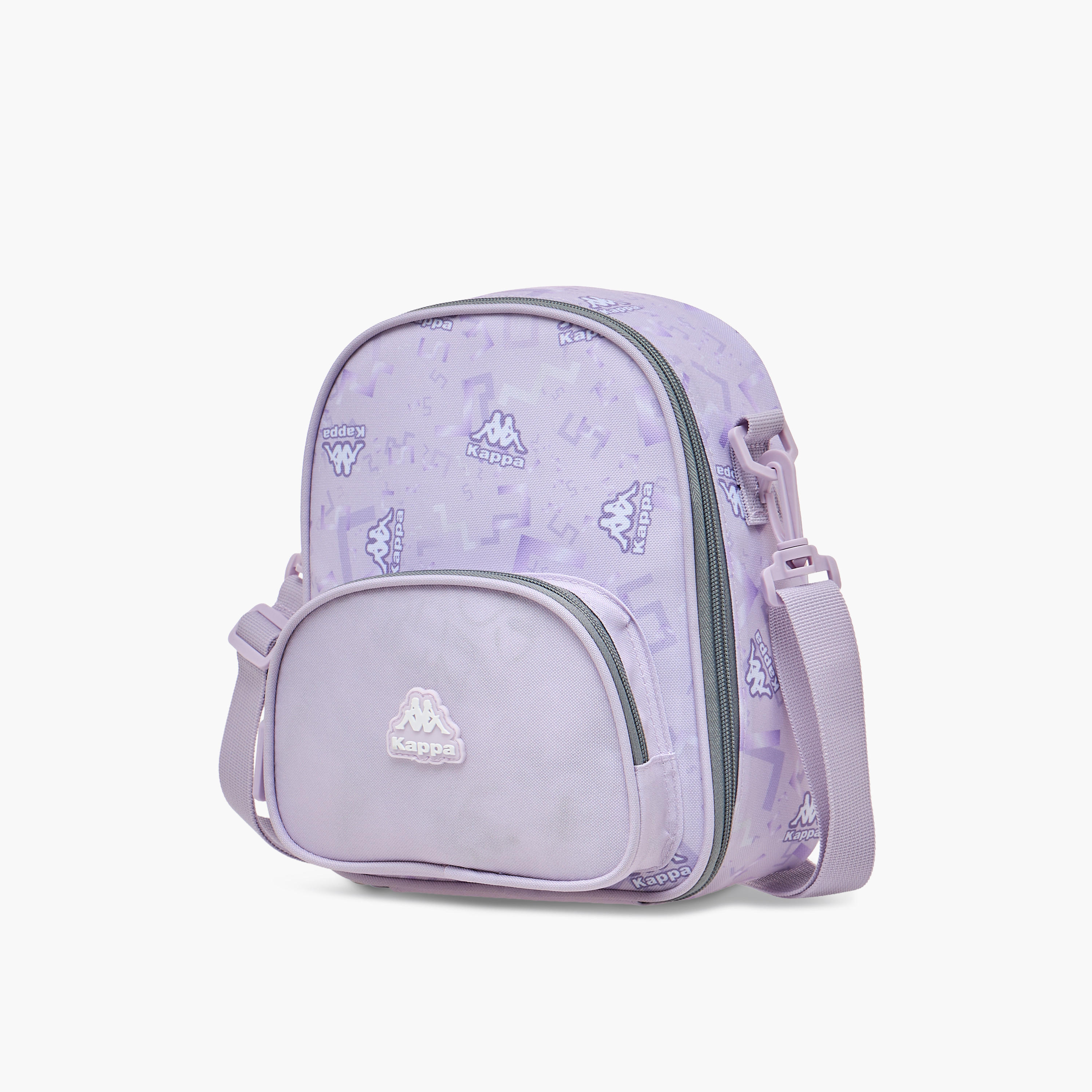 Kappa Logo Print 3-Piece School Trolley Bag Set for Kids 13 Years+ with Lunch Bag and Pencil Pouch-school-bagsandbackpacks-trolleybags-image-12