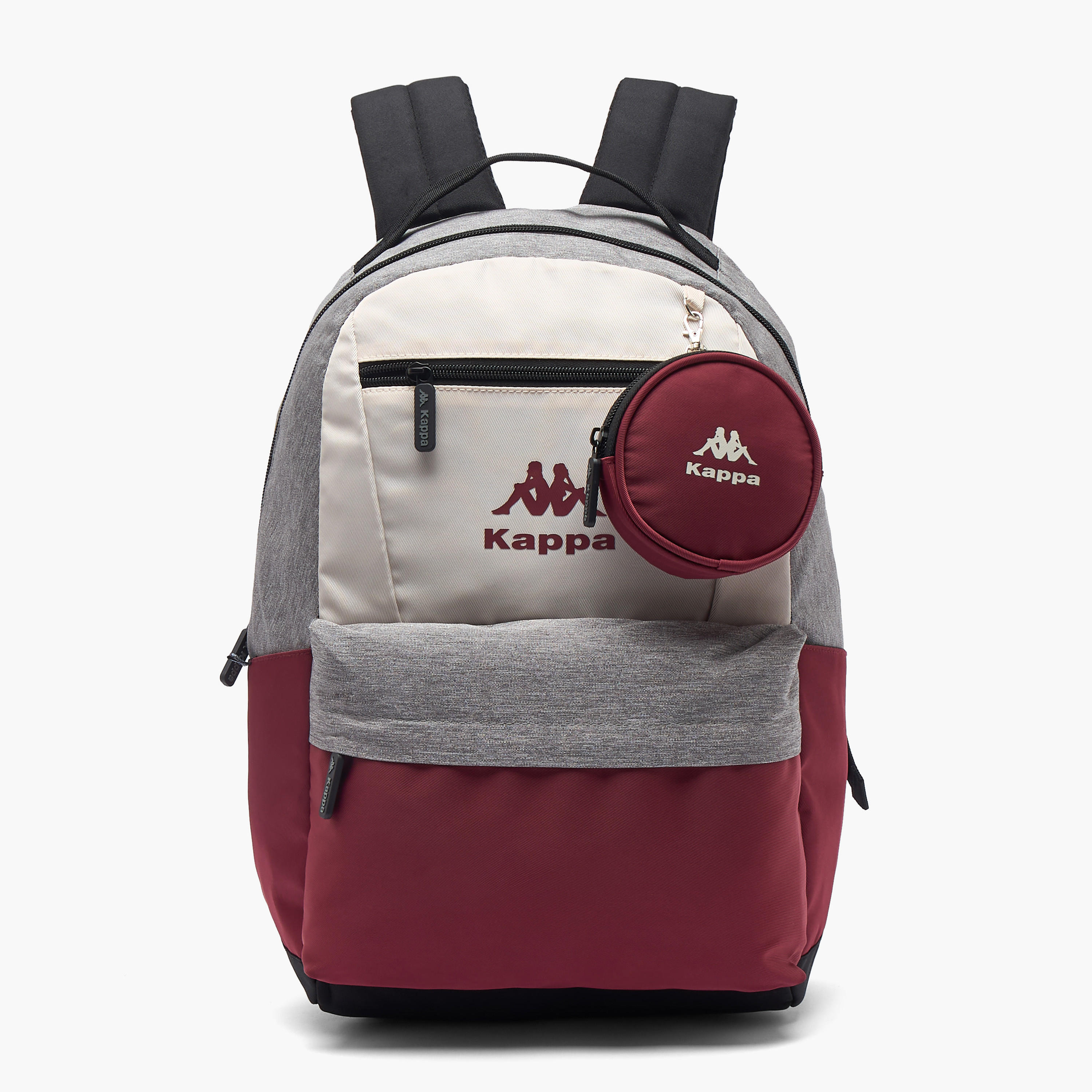 Kappa Colourblock Backpack for Kids 13 Years+ with Detachable Pouch-boys-accessories-bagsandbackpacks-image-1