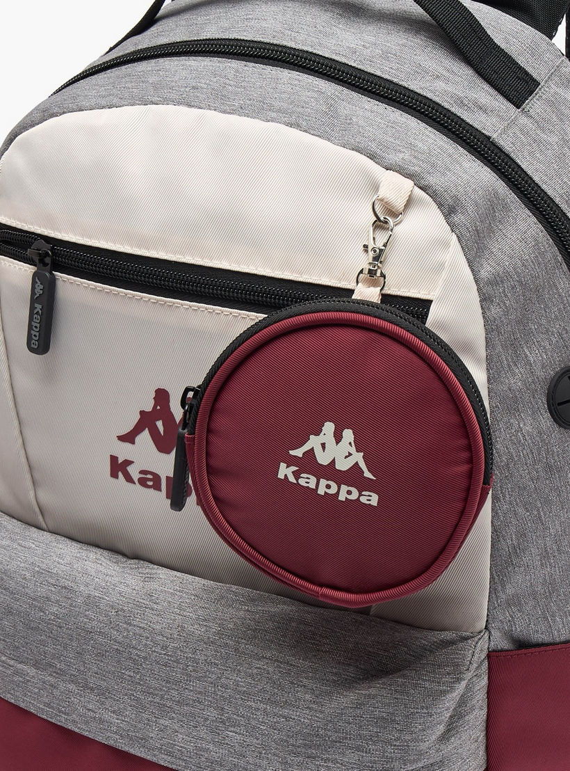 Kappa Colourblock Backpack for Kids 13 Years+ with Detachable Pouch-boys-accessories-bagsandbackpacks-image-3