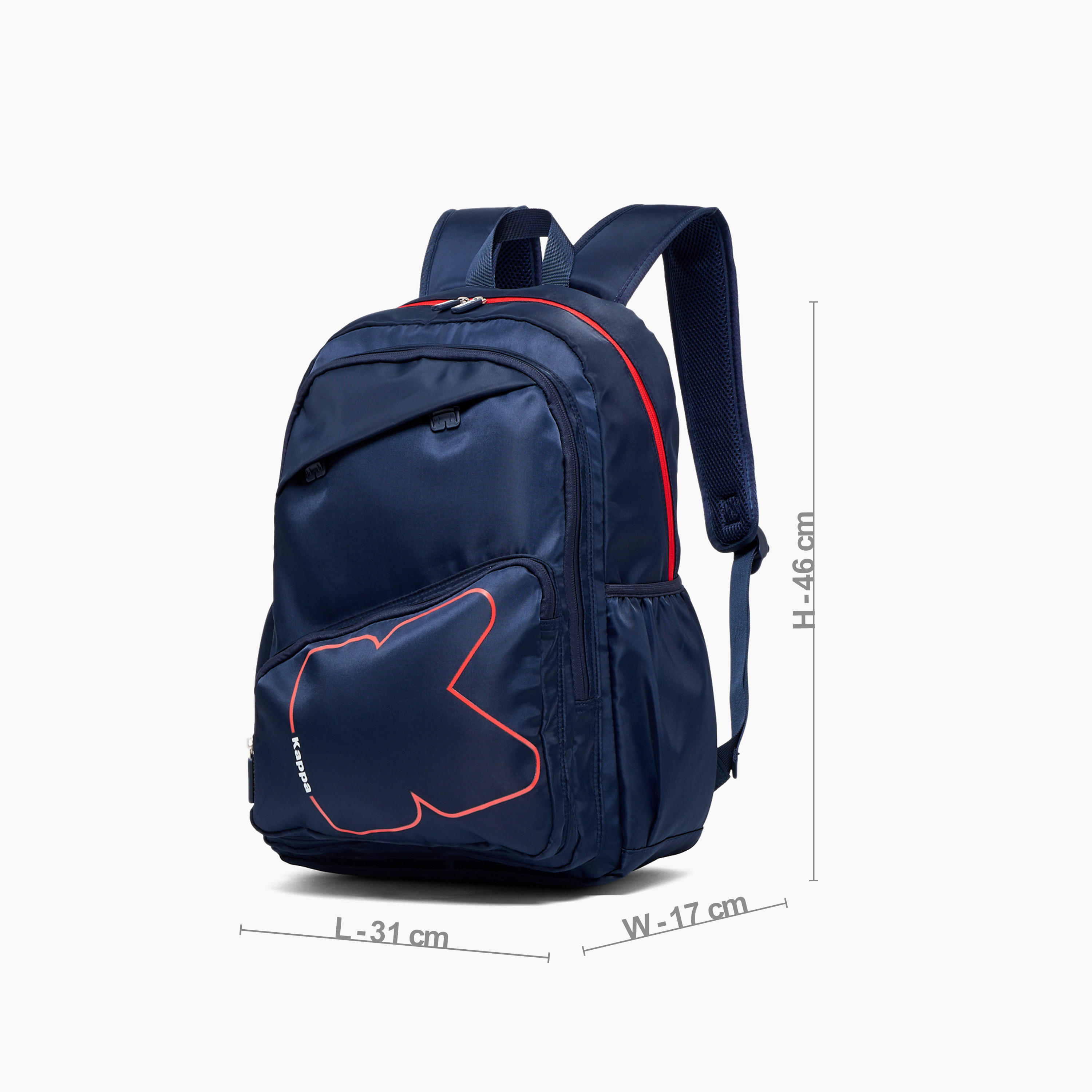 Kappa Logo Print 3-Piece School Backpack Set for Kids 13 Years+ with Lunch Bag and Pencil Pouch-school-bagsandbackpacks-backpacks-image-7
