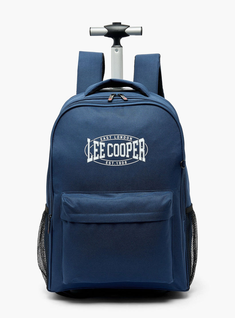 Lee Cooper Printed 3-Piece School Trolley Bag Set for Kids 13 Years+ with Lunch Bag and Pencil Pouch-school-bagsandbackpacks-backpacks-image-3