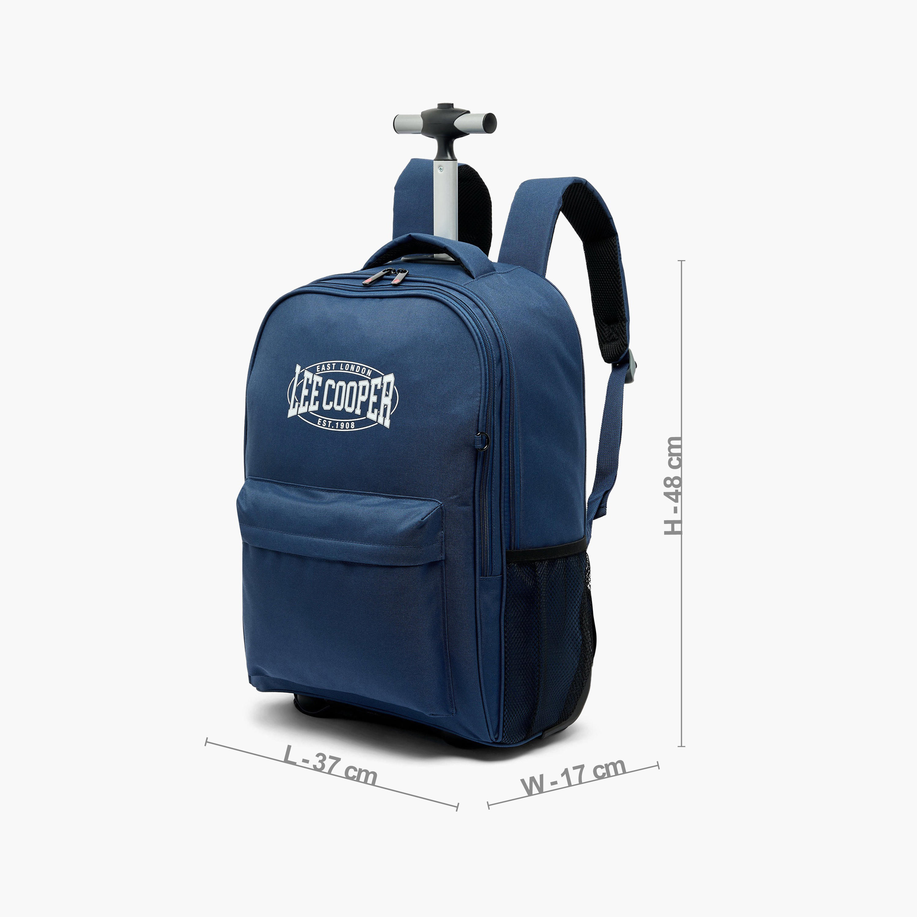 Lee Cooper Printed 3-Piece School Trolley Bag Set for Kids 13 Years+ with Lunch Bag and Pencil Pouch-school-bagsandbackpacks-backpacks-image-9