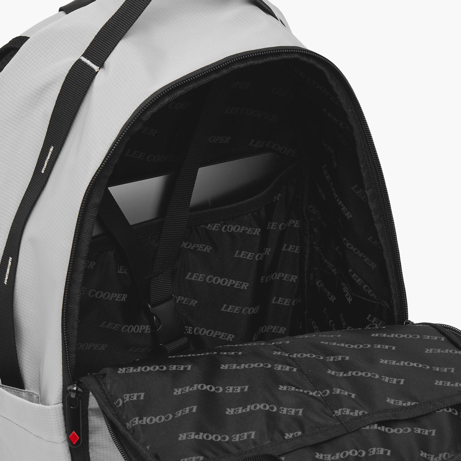 Lee Cooper Logo Print School Backpack for Kids 13 Years+ with Padded Shoulder Straps-boys-accessories-bagsandbackpacks-image-4
