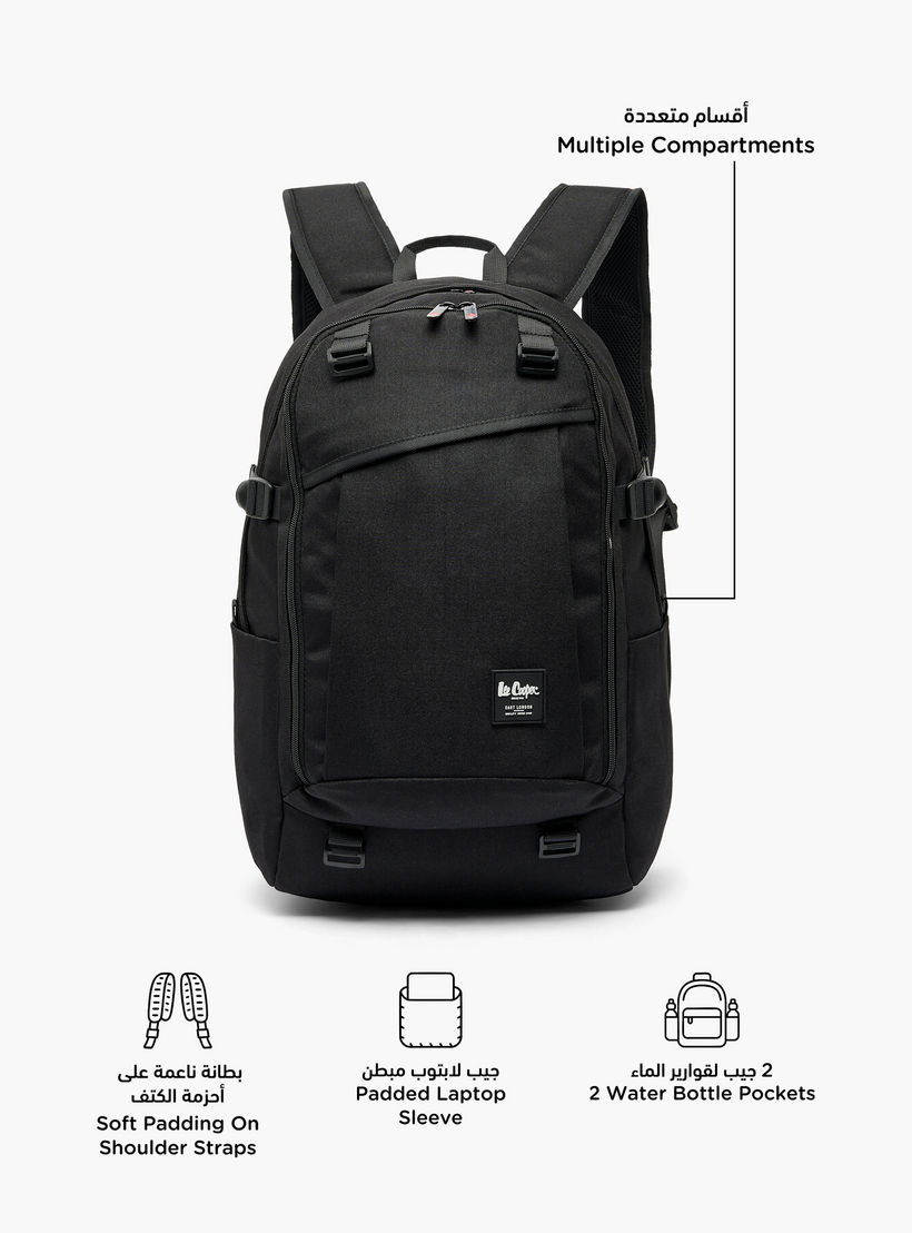Lee Cooper Solid School Backpack for Kids 13 Years+ with Padded Shoulder Straps-boys-accessories-bagsandbackpacks-image-2