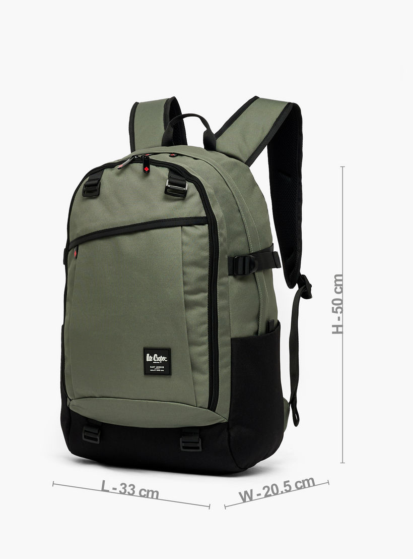Lee Cooper Solid School Backpack for Kids 13 Years+ with Padded Shoulder Straps-boys-accessories-bagsandbackpacks-image-5
