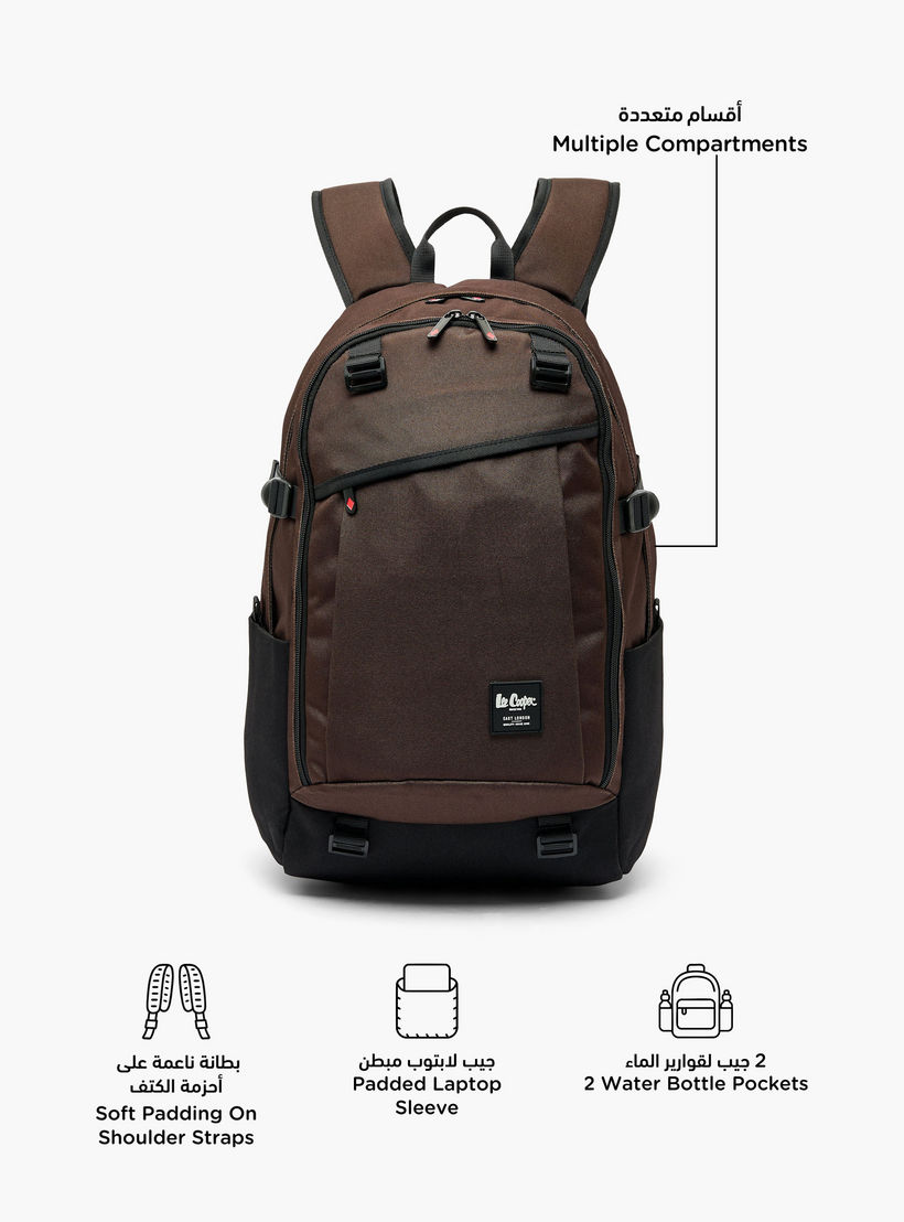 Lee Cooper Solid School Backpack for Kids 13 Years+ with Padded Shoulder Straps-boys-accessories-bagsandbackpacks-image-2
