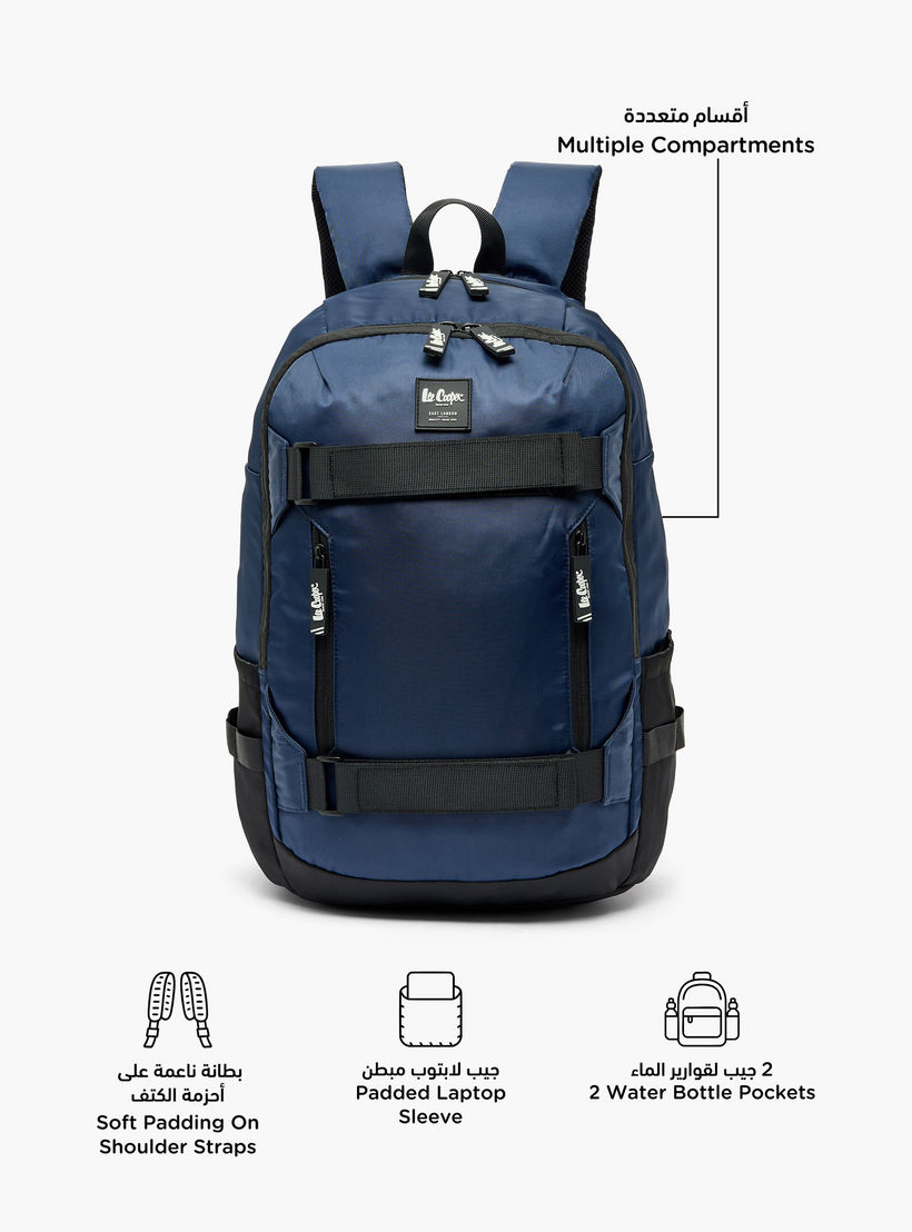 Lee Cooper Solid Backpack for Kids 13 Years+ with Padded Shoulder Straps-boys-accessories-bagsandbackpacks-image-2