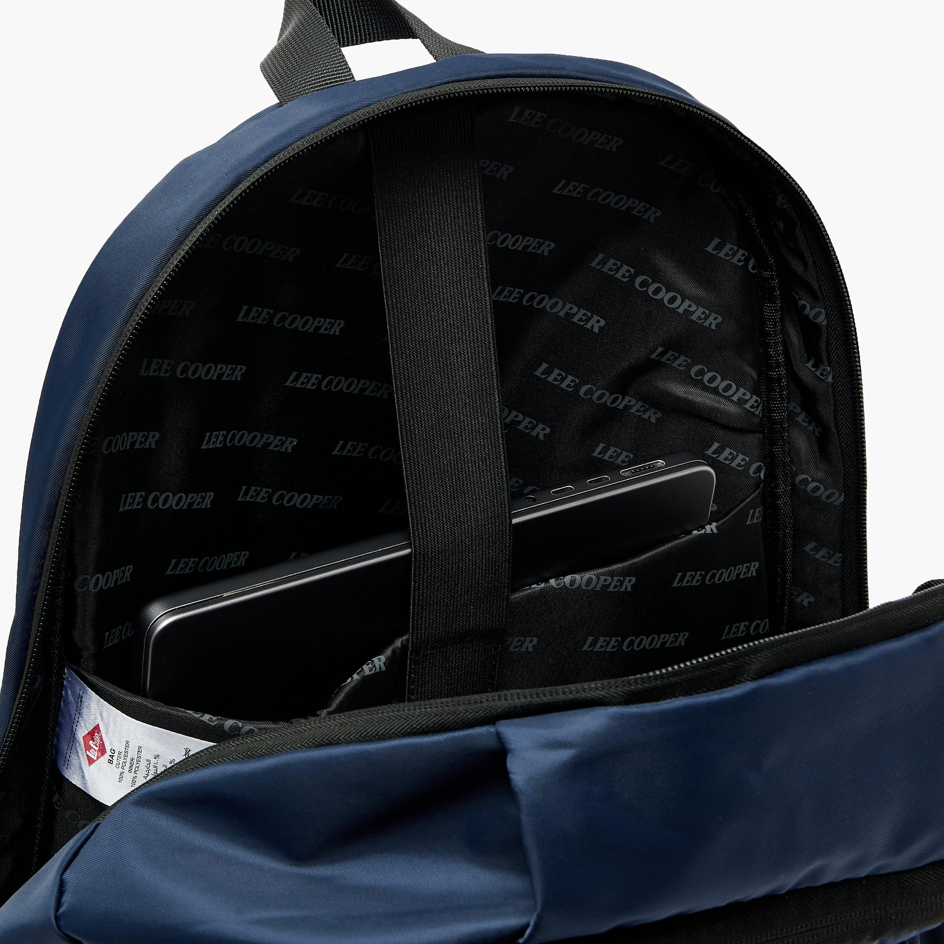 Lee Cooper Solid Backpack for Kids 13 Years+ with Padded Shoulder Straps-boys-accessories-bagsandbackpacks-image-4
