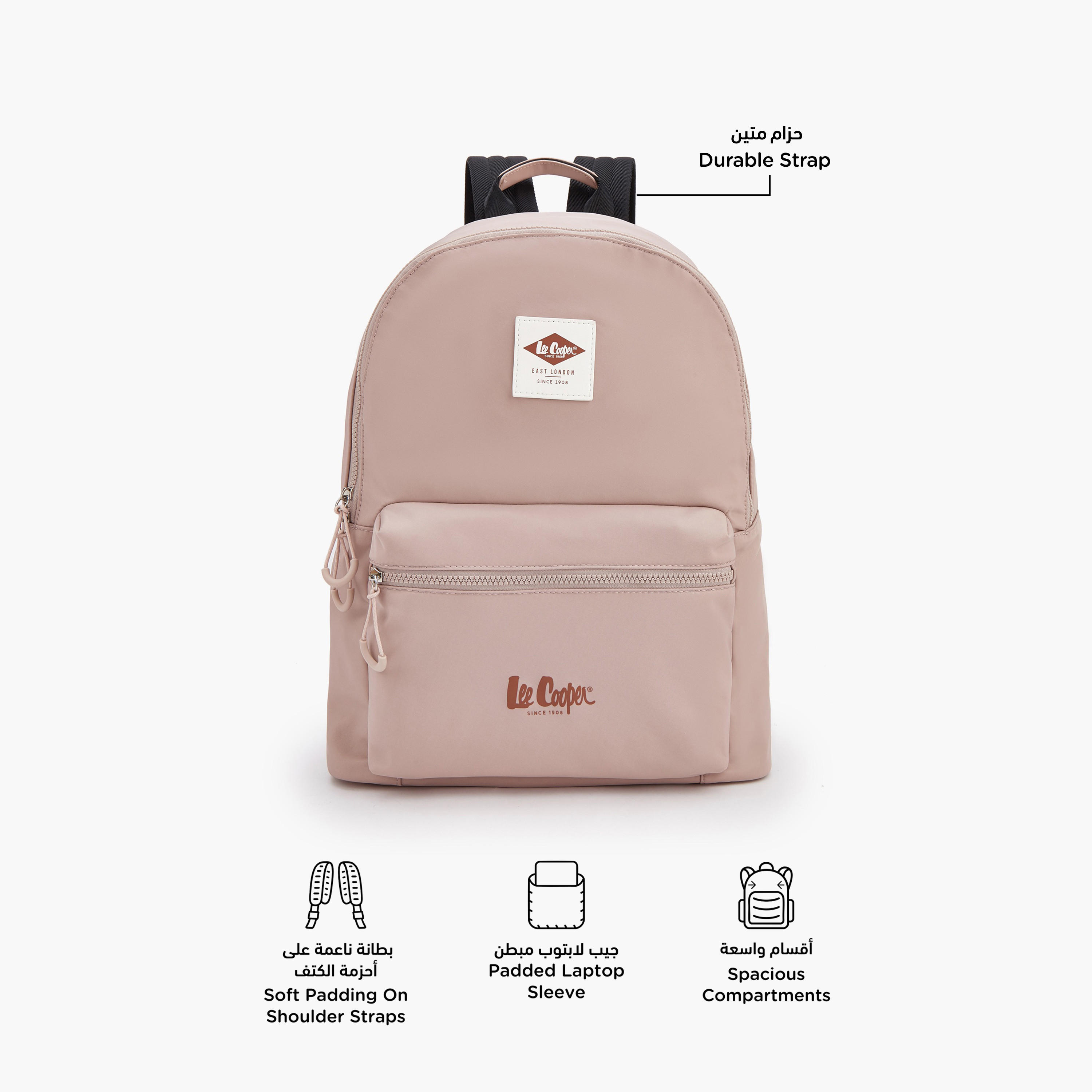 Lee Cooper Solid Backpack with Adjustable Shoulder Straps-school-bagsandbackpacks-backpacks-image-2