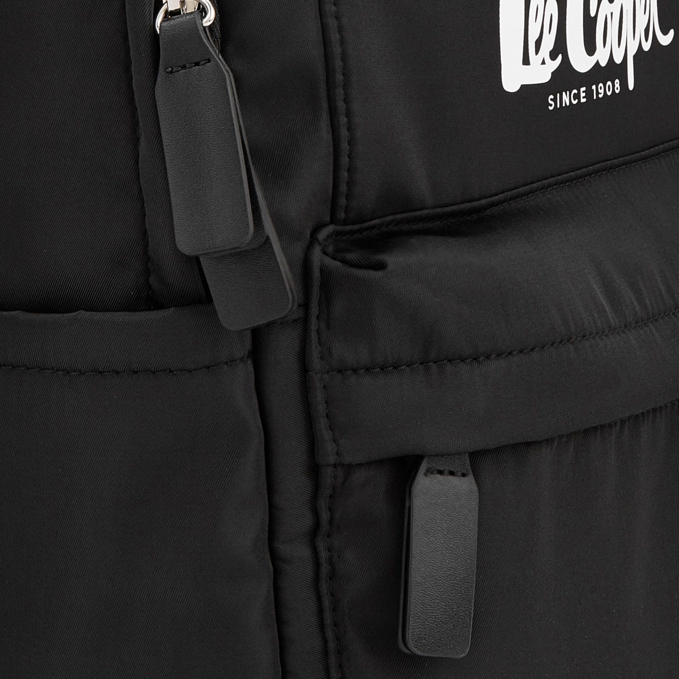 Lee Cooper Logo Print Backpack with Adjustable Shoulder Straps-women-bagsandwallets-backpacks-image-3