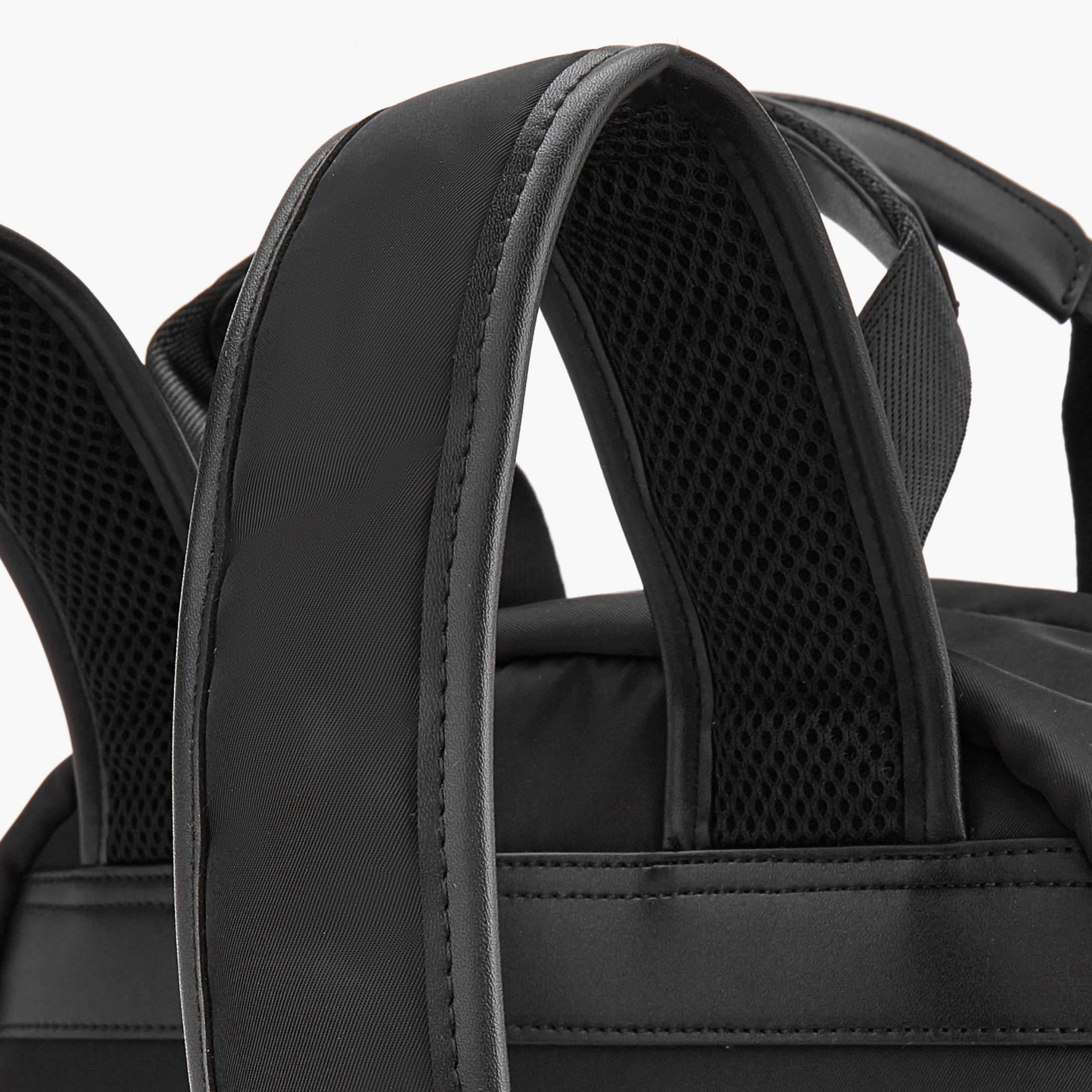 Lee Cooper Logo Print Backpack with Adjustable Shoulder Straps-women-bagsandwallets-backpacks-image-4