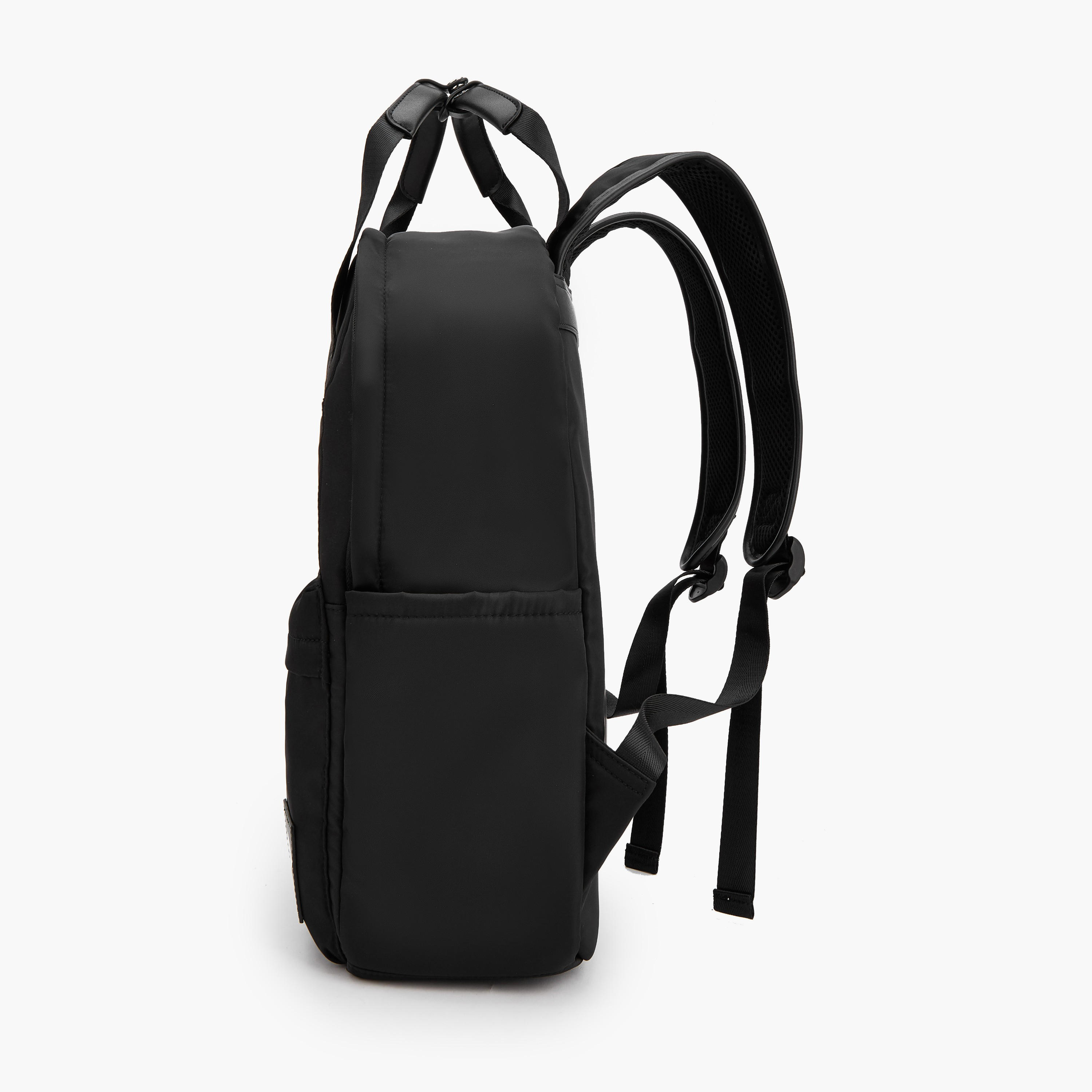 Lee Cooper Logo Print Backpack with Adjustable Shoulder Straps-women-bagsandwallets-backpacks-image-6