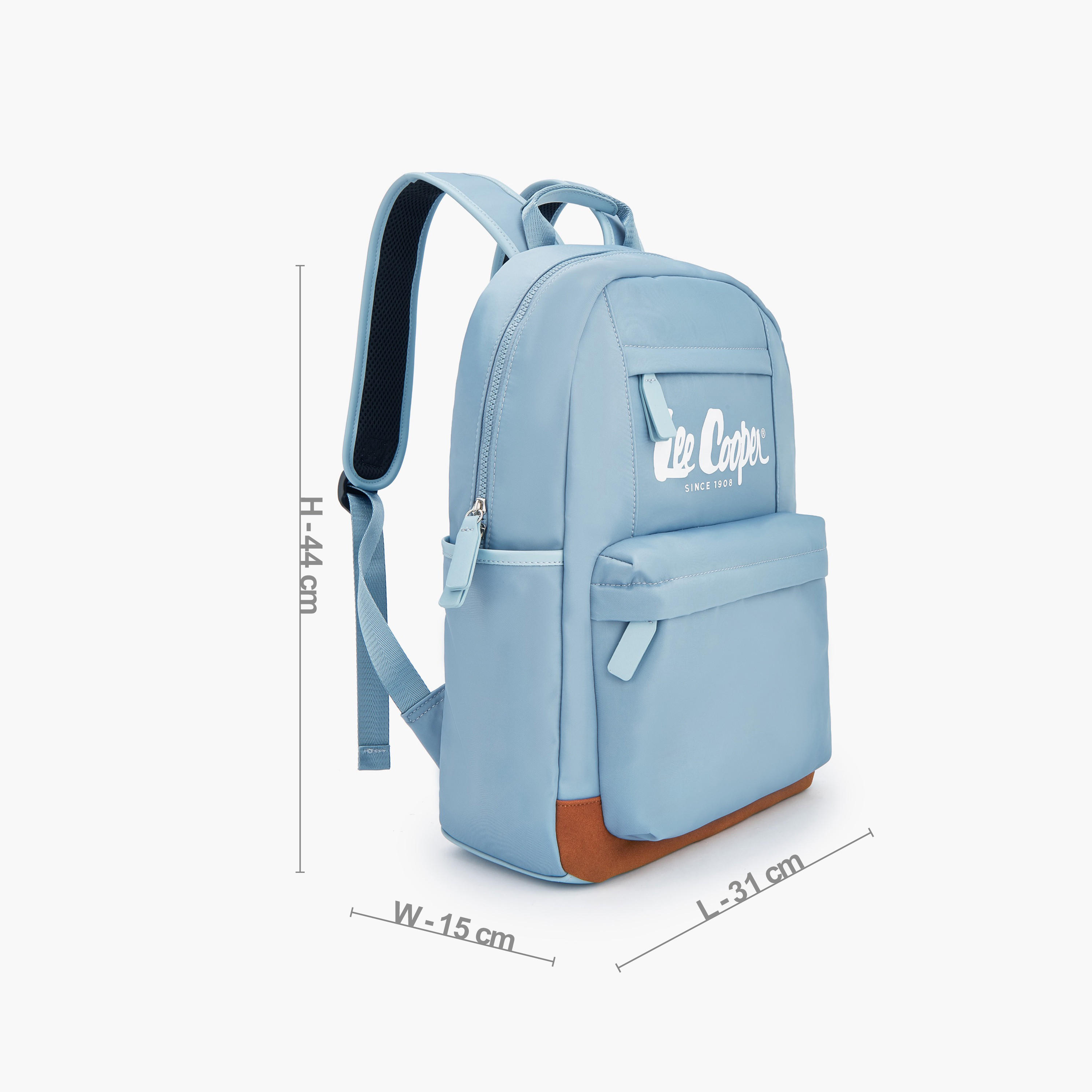 Lee Cooper Solid Backpack with Adjustable Shoulder Straps-women-bagsandwallets-backpacks-image-5