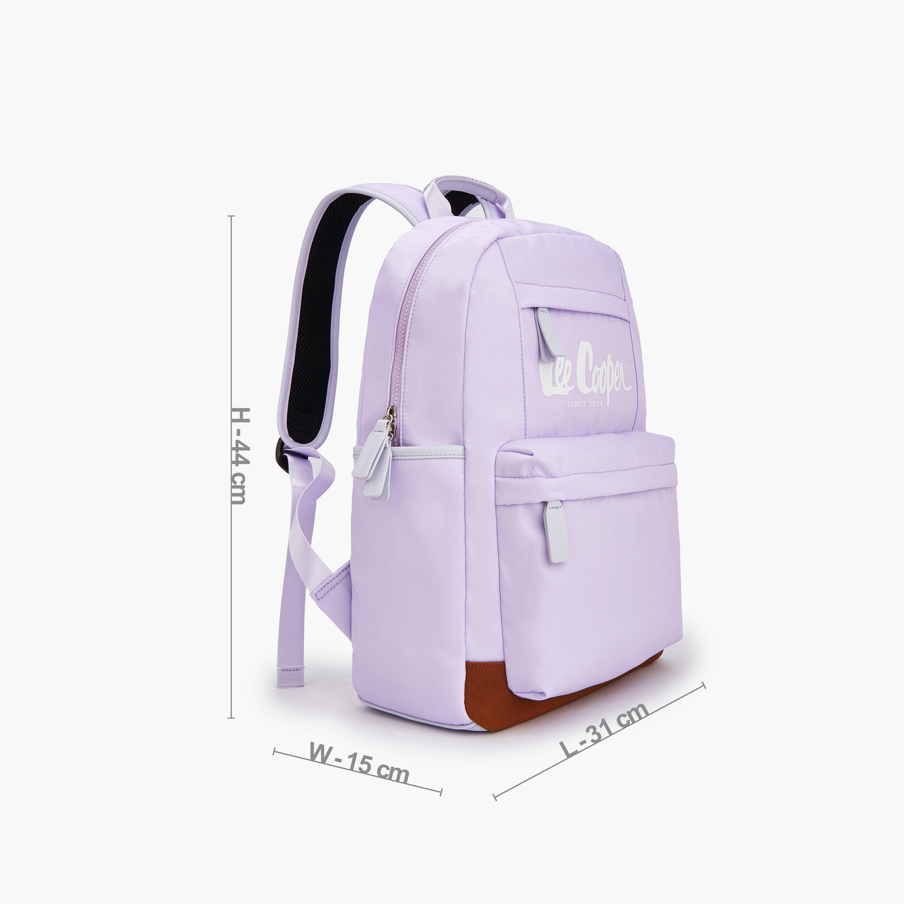Lee Cooper Solid Backpack with Adjustable Shoulder Straps-women-bagsandwallets-backpacks-image-5