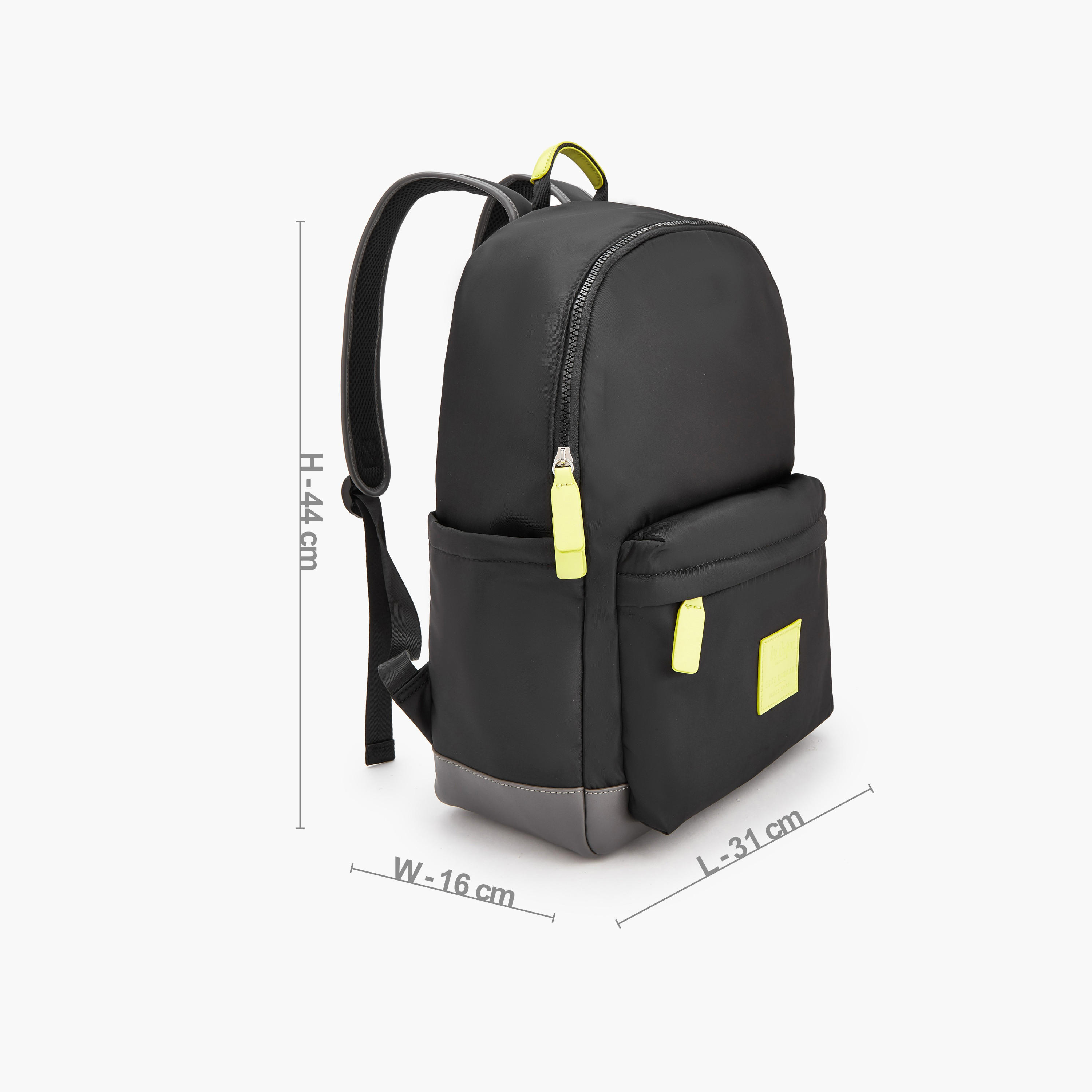 Lee Cooper Logo Applique Backpack with Zip Closure-school-bagsandbackpacks-backpacks-image-5