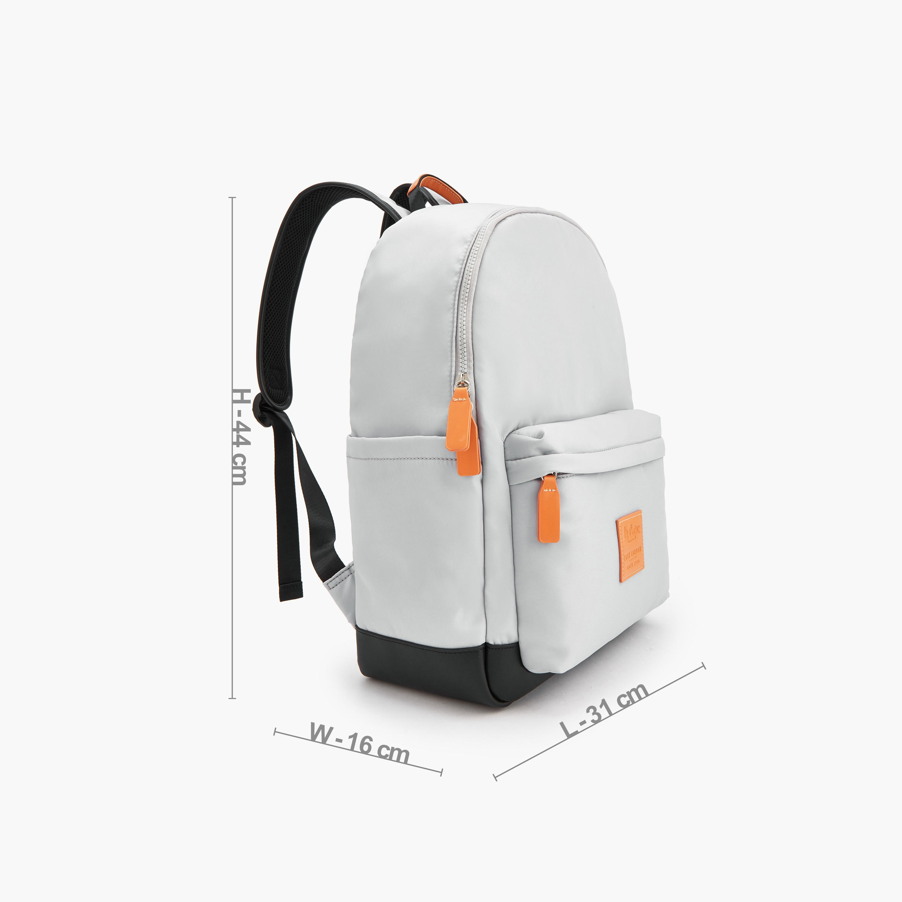 Lee Cooper Logo Applique Backpack with Zip Closure-school-bagsandbackpacks-backpacks-image-5