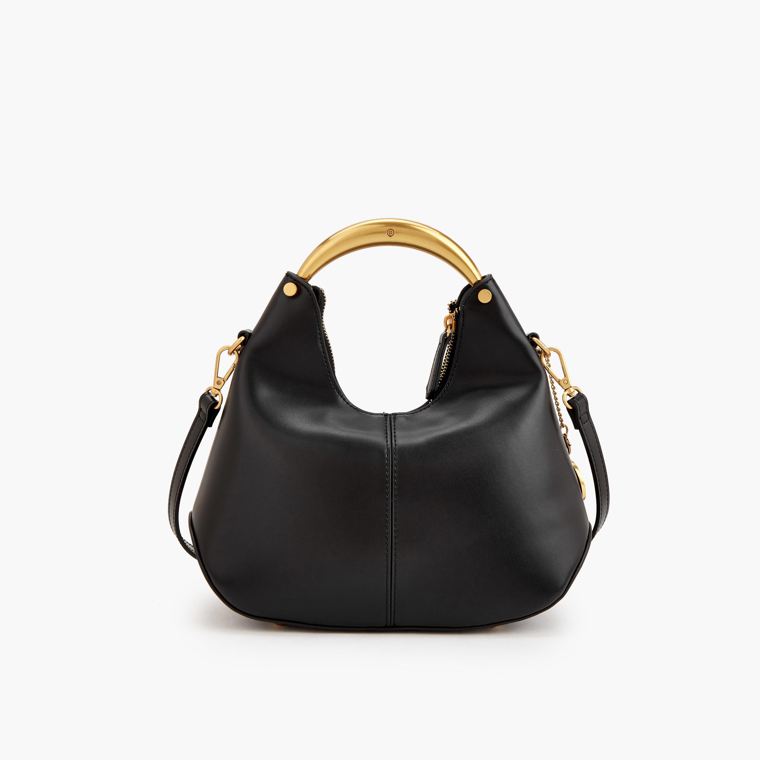 شنطة هوبو سادة بحزام كتف قابل للتعديل من سيليست-women-bagsandwallets-handbags-image-5