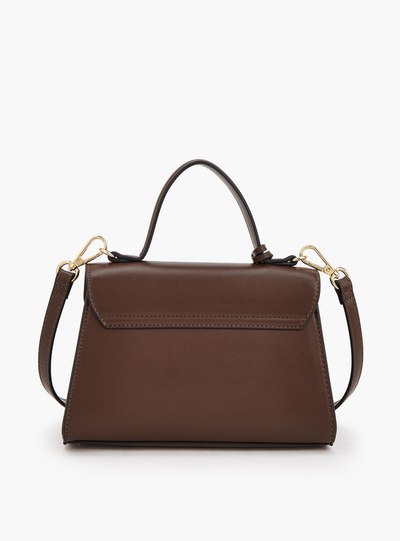 Celeste Monogram Embossed Satchel Bag with Detachable Strap-women-bagsandwallets-handbags-image-5