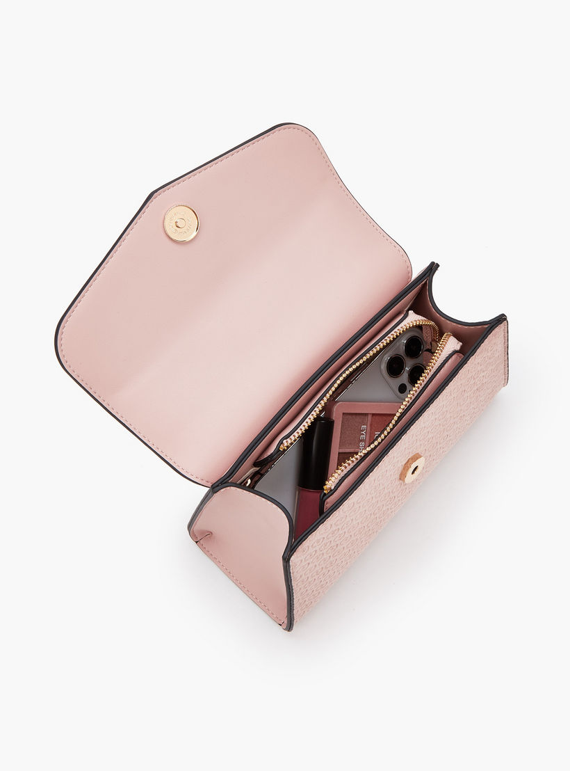 شنطة ساتشيل بنقوش مونوجرام وحزام قابل للفصل من سيليست-women-bagsandwallets-handbags-image-7