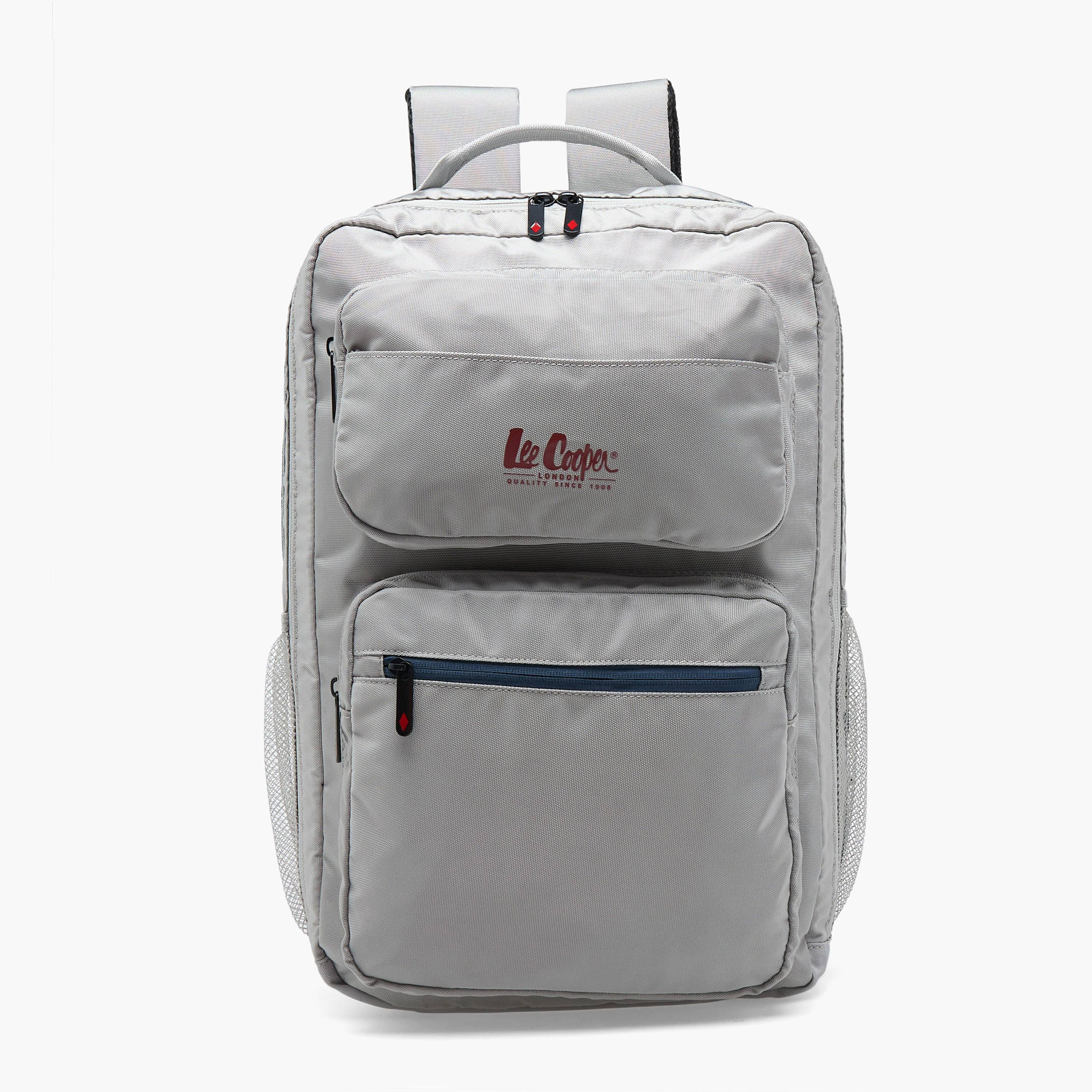 Lee Cooper Logo Print 3-Piece School Backpack for Kids 13+ Years with Lunch Bag and Pouch-school-bagsandbackpacks-backpacks-image-2
