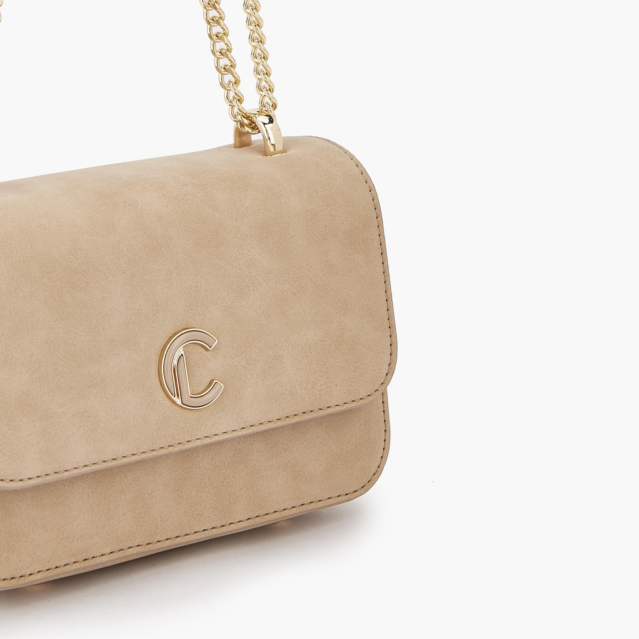 Le Confort Textured Crossbody Bag with Flap Closure-women-bagsandwallets-handbags-image-4