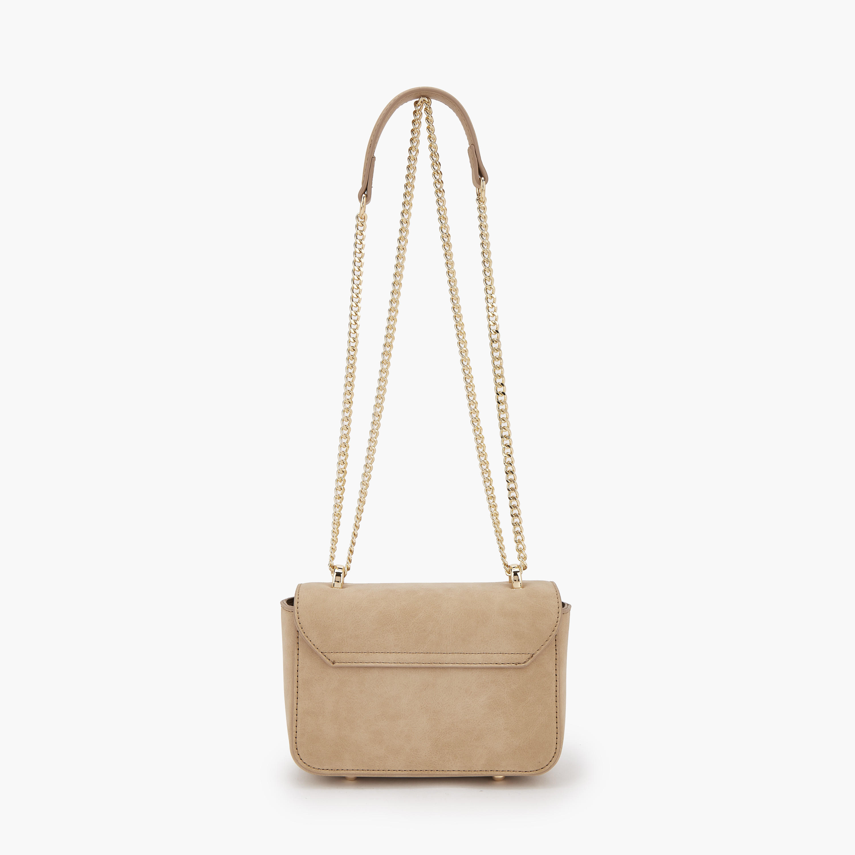 Le Confort Textured Crossbody Bag with Flap Closure-women-bagsandwallets-handbags-image-5