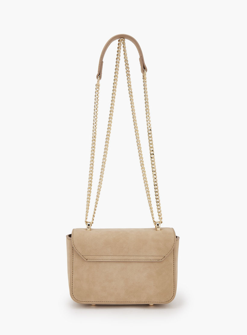 Le Confort Textured Crossbody Bag with Flap Closure-women-bagsandwallets-handbags-image-5