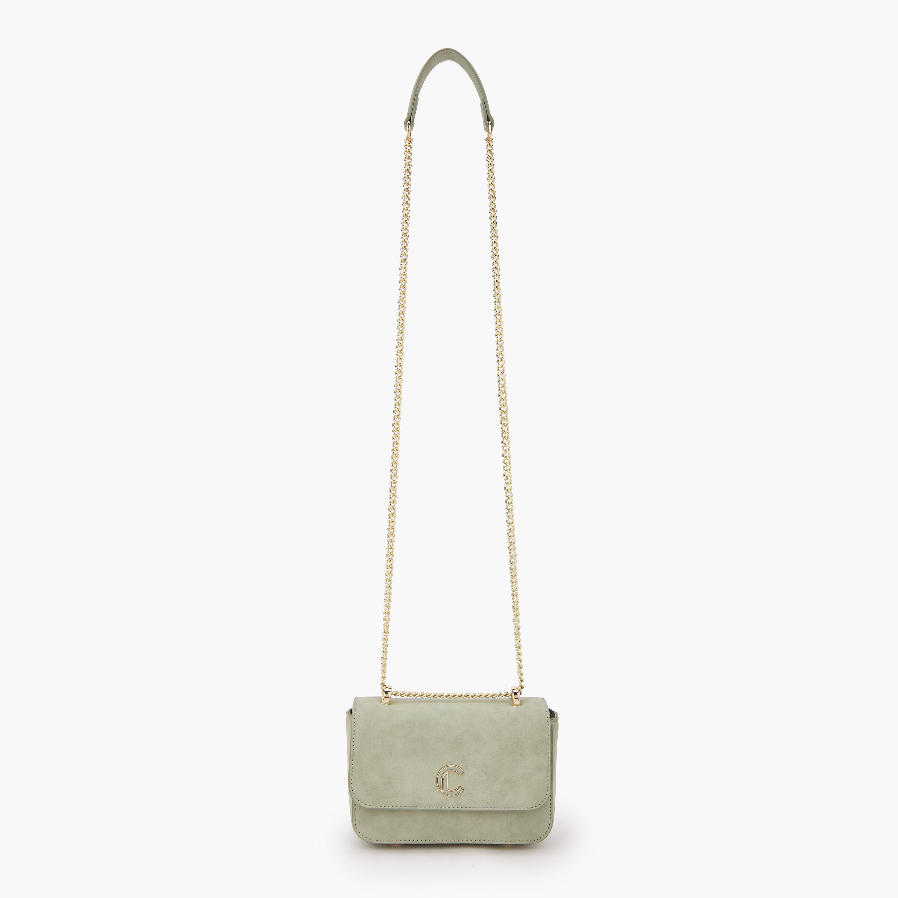 Le Confort Textured Crossbody Bag with Flap Closure-women-bagsandwallets-handbags-image-2