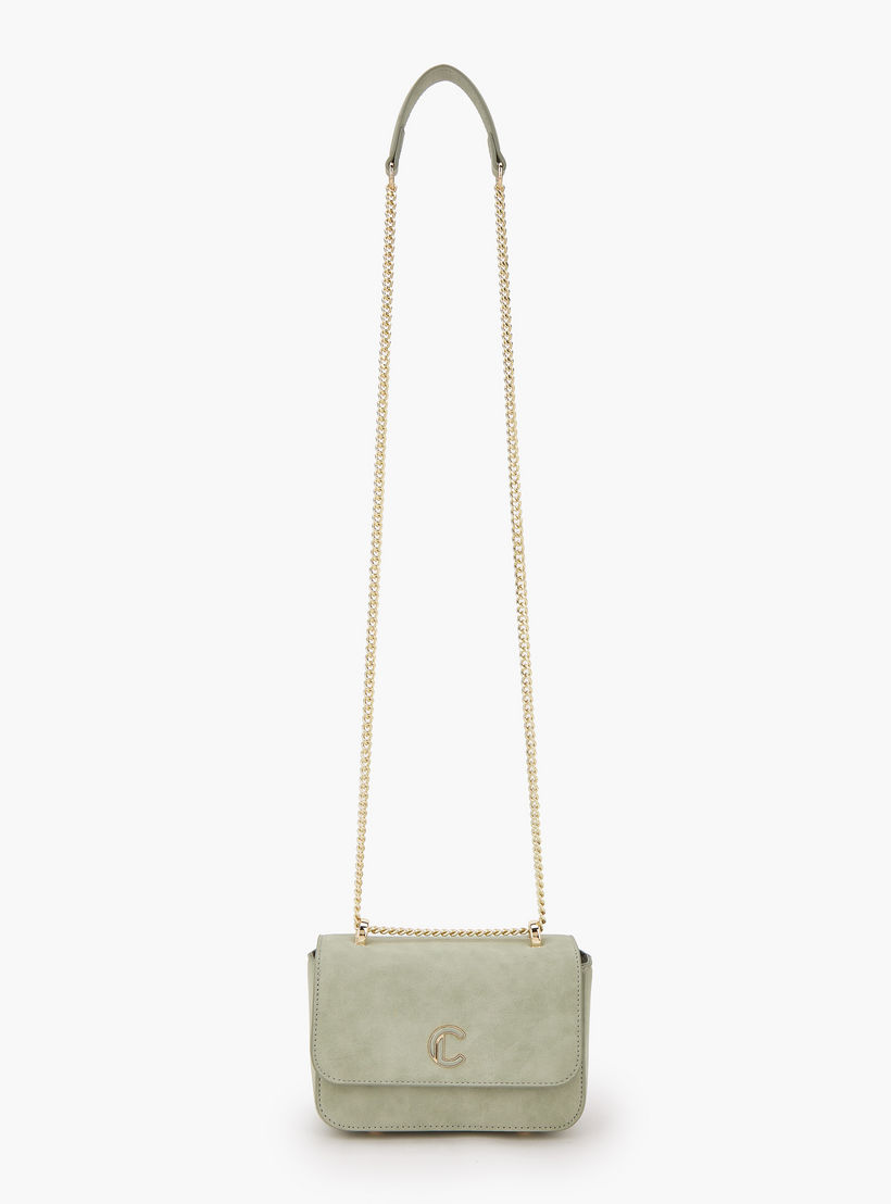 Le Confort Textured Crossbody Bag with Flap Closure-women-bagsandwallets-handbags-image-2