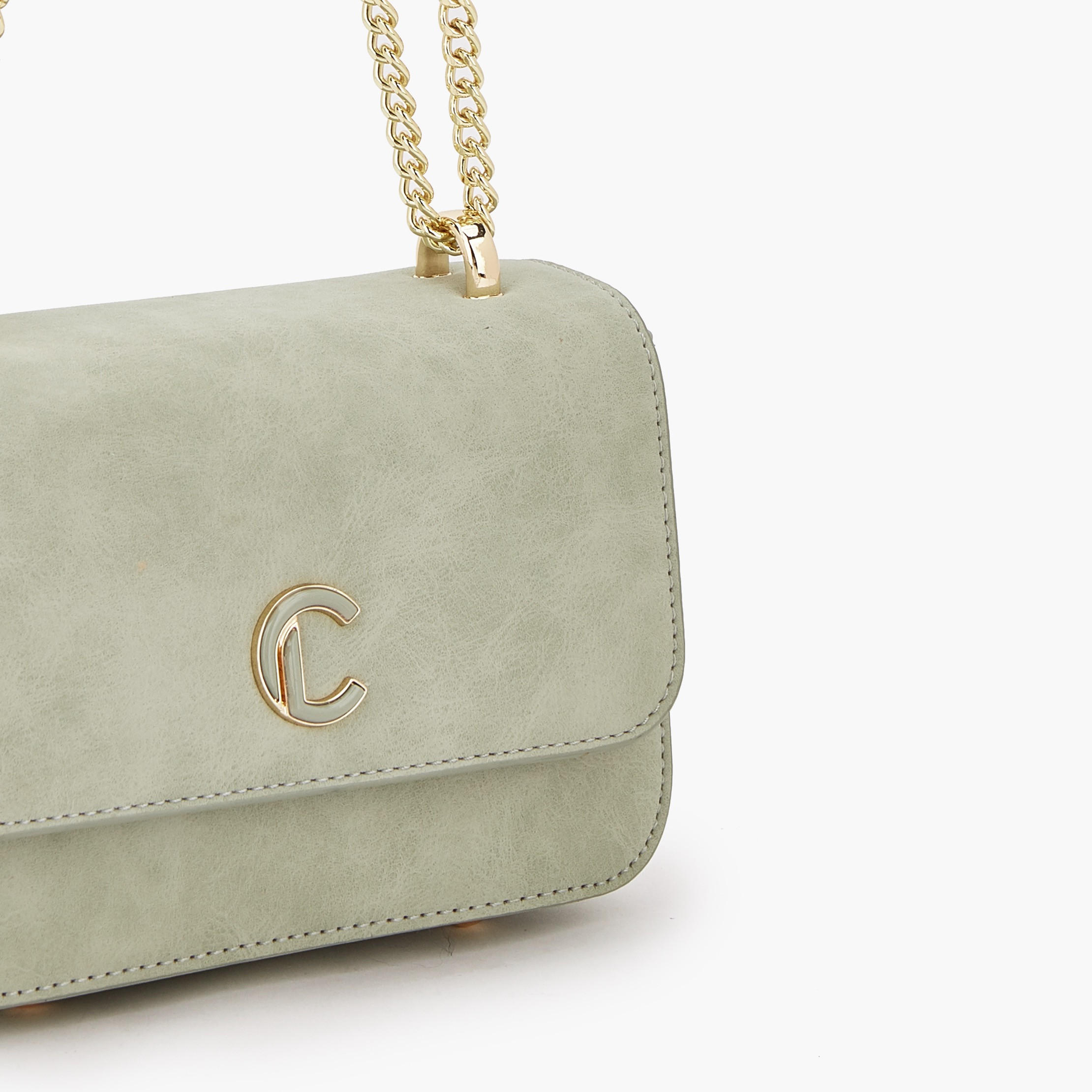 Le Confort Textured Crossbody Bag with Flap Closure-women-bagsandwallets-handbags-image-4